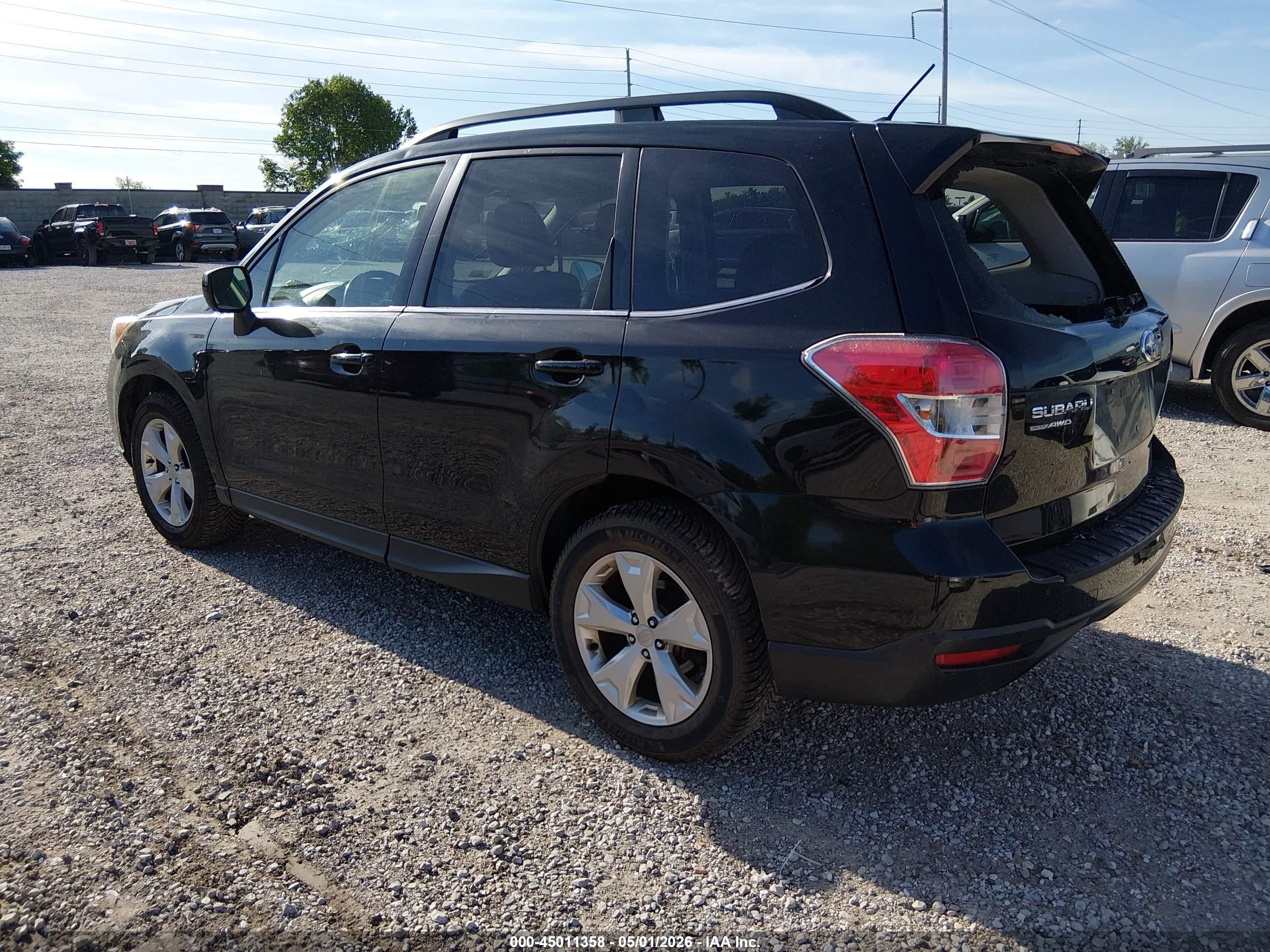 2015 Subaru Forester 2.5i Limited Черный vin: JF2SJAHC5FH471499