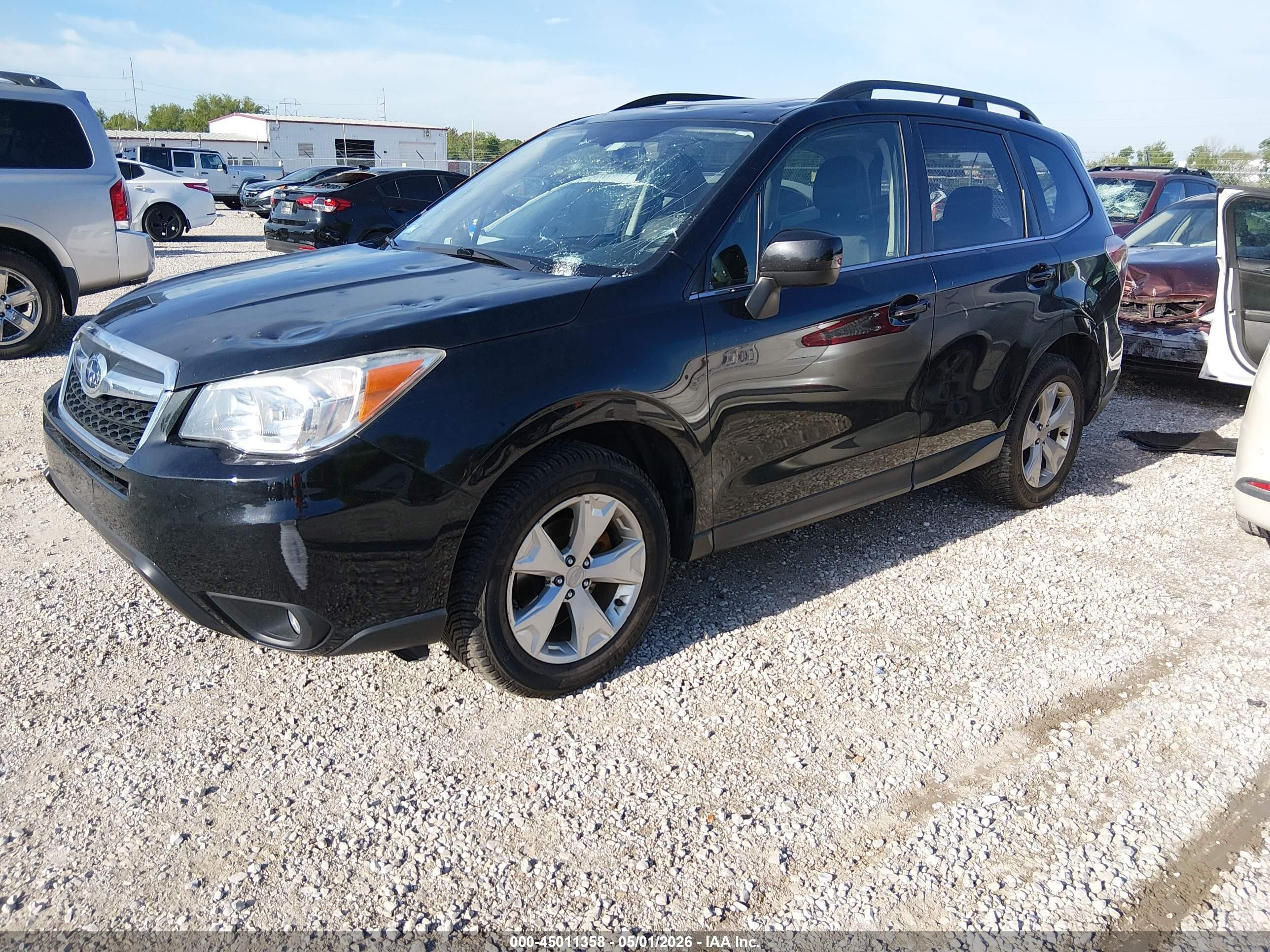2015 Subaru Forester 2.5i Limited Черный vin: JF2SJAHC5FH471499