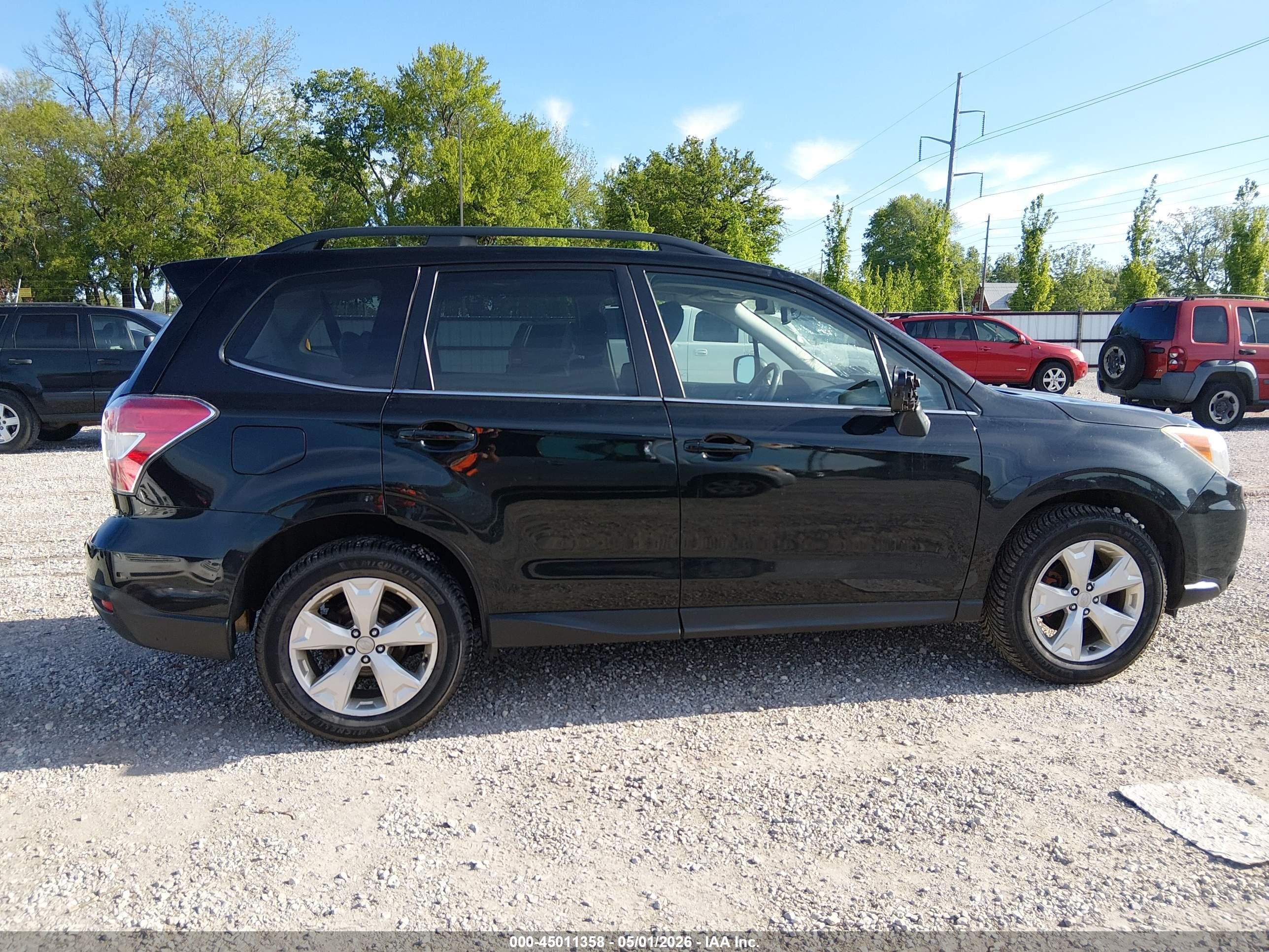 2015 Subaru Forester 2.5i Limited Черный vin: JF2SJAHC5FH471499