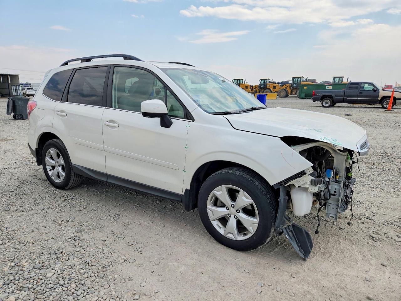 2015 Subaru Forester 2.5i Limited White vin: JF2SJAHC5FH487430