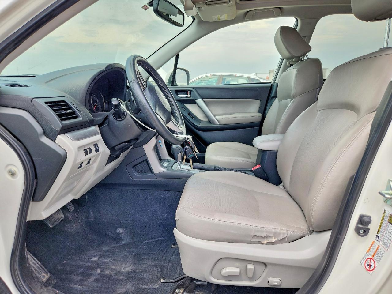 2015 Subaru Forester 2.5i Limited White vin: JF2SJAHC5FH487430