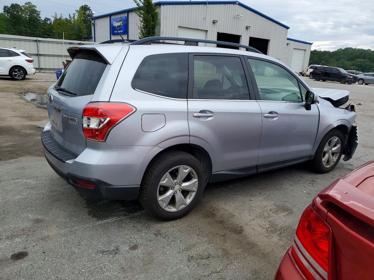 2015 Subaru Forester 2.5i Limited Silver vin: JF2SJAHC5FH497696