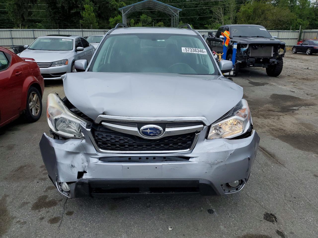 2015 Subaru Forester 2.5i Limited Silver vin: JF2SJAHC5FH497696