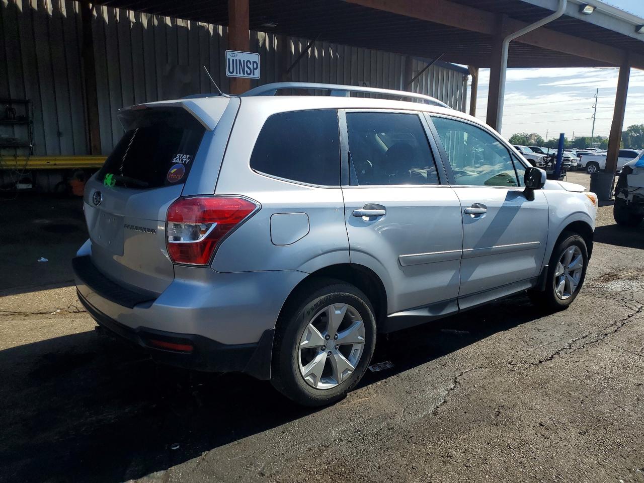 2015 Subaru Forester 2.5i Limited Silver vin: JF2SJAHC5FH573692