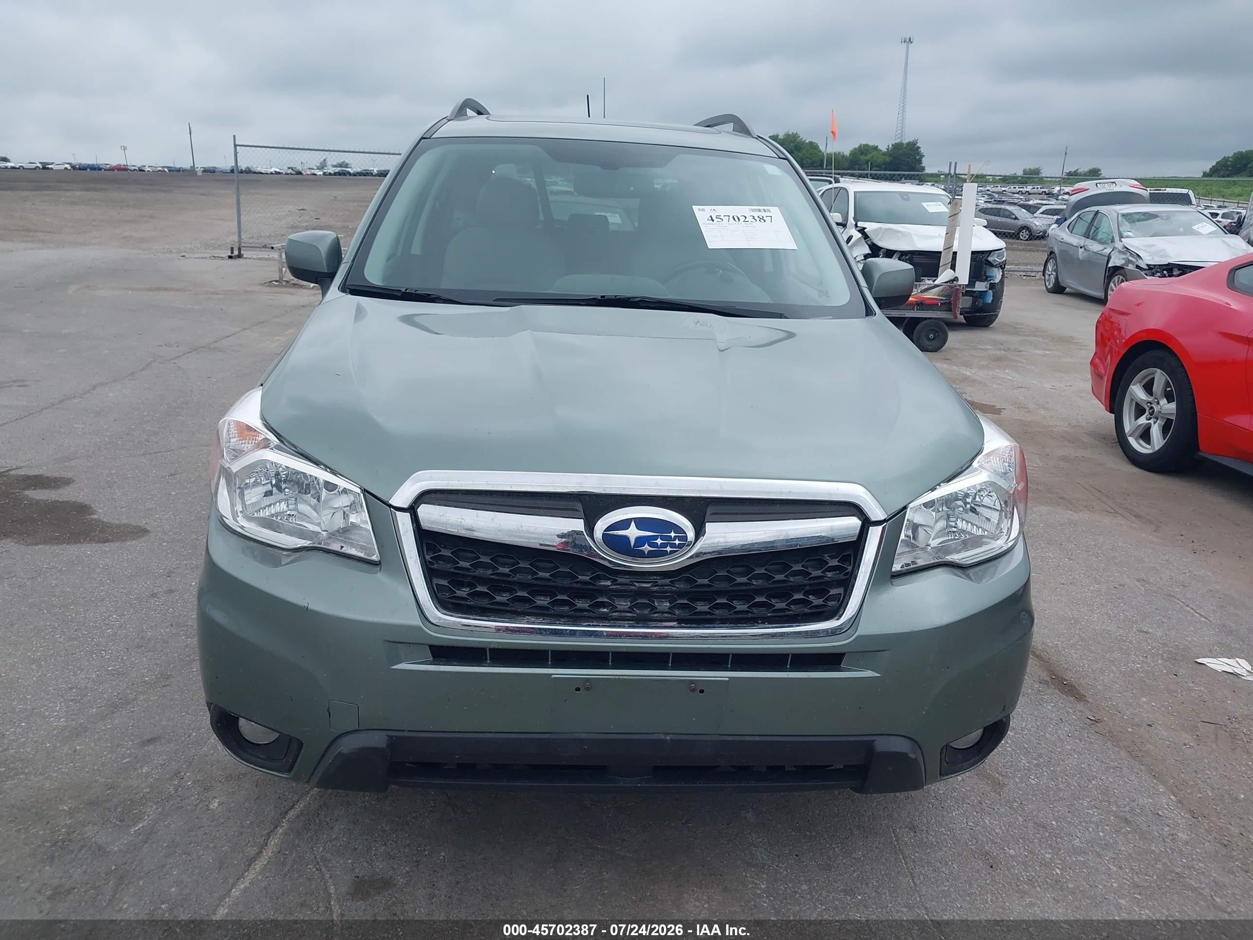 2015 Subaru Forester 2.5i Limited Green vin: JF2SJAHC5FH585065