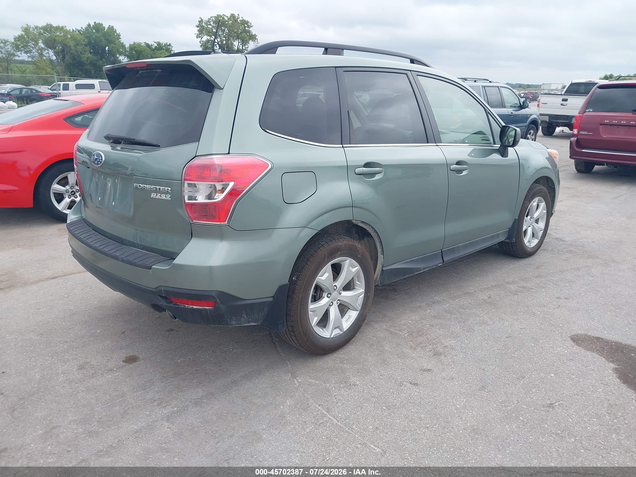 2015 Subaru Forester 2.5i Limited Green vin: JF2SJAHC5FH585065