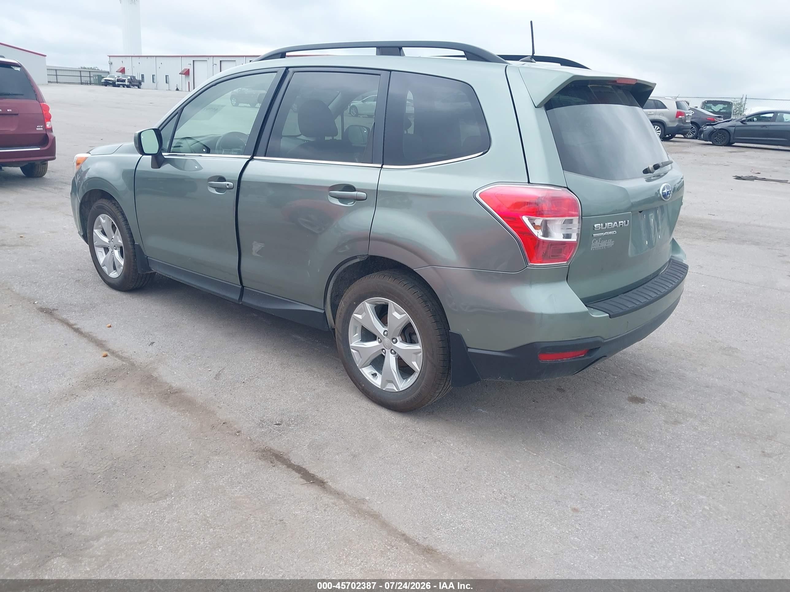 2015 Subaru Forester 2.5i Limited Green vin: JF2SJAHC5FH585065