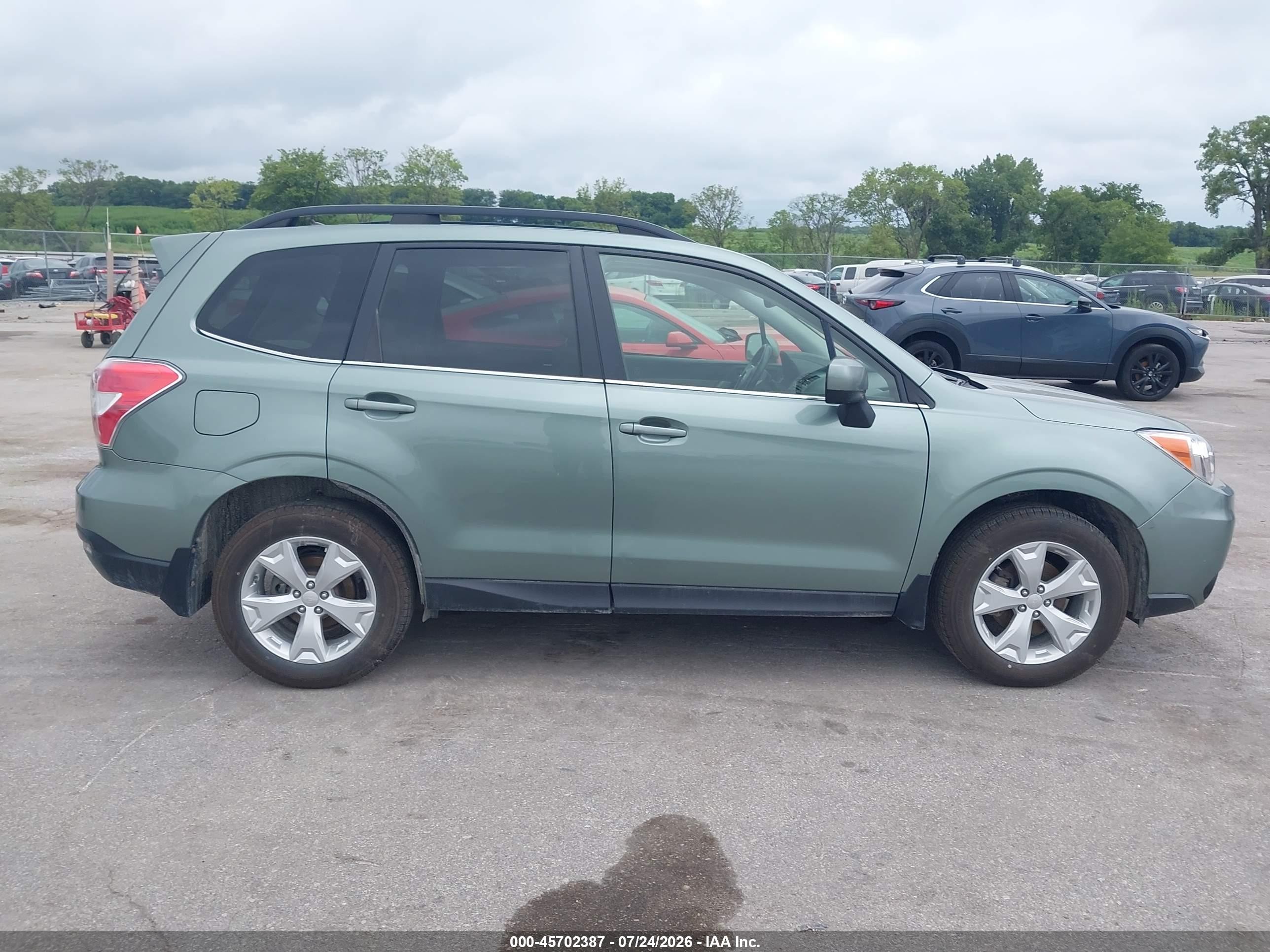 2015 Subaru Forester 2.5i Limited Green vin: JF2SJAHC5FH585065