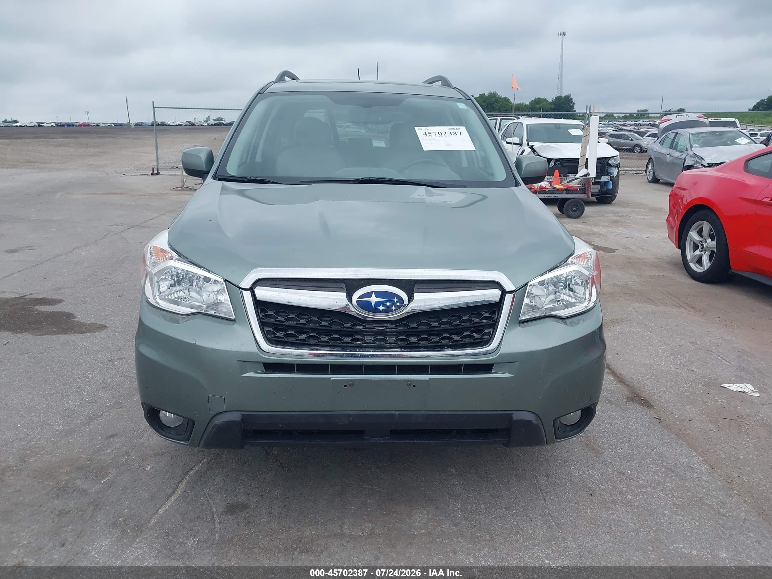 2015 Subaru Forester 2.5i Limited Green vin: JF2SJAHC5FH585065