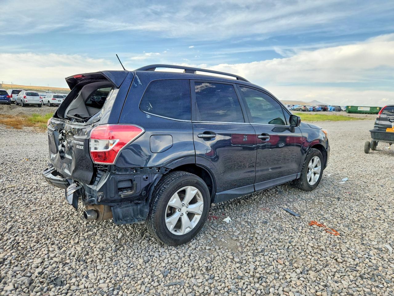 2015 Subaru Forester 2.5i Limited Gray vin: JF2SJAHC5FH800332