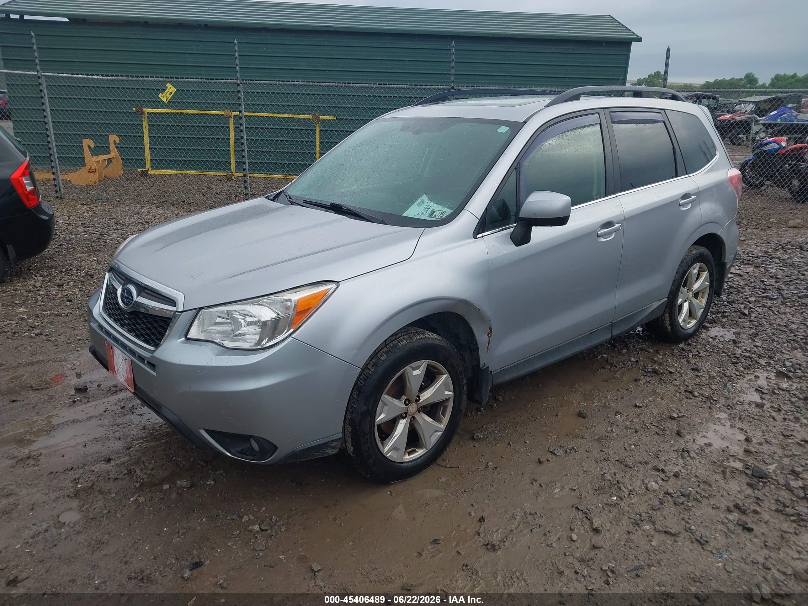 2015 Subaru Forester 2.5i Limited Серебряный vin: JF2SJAHC5FH818104