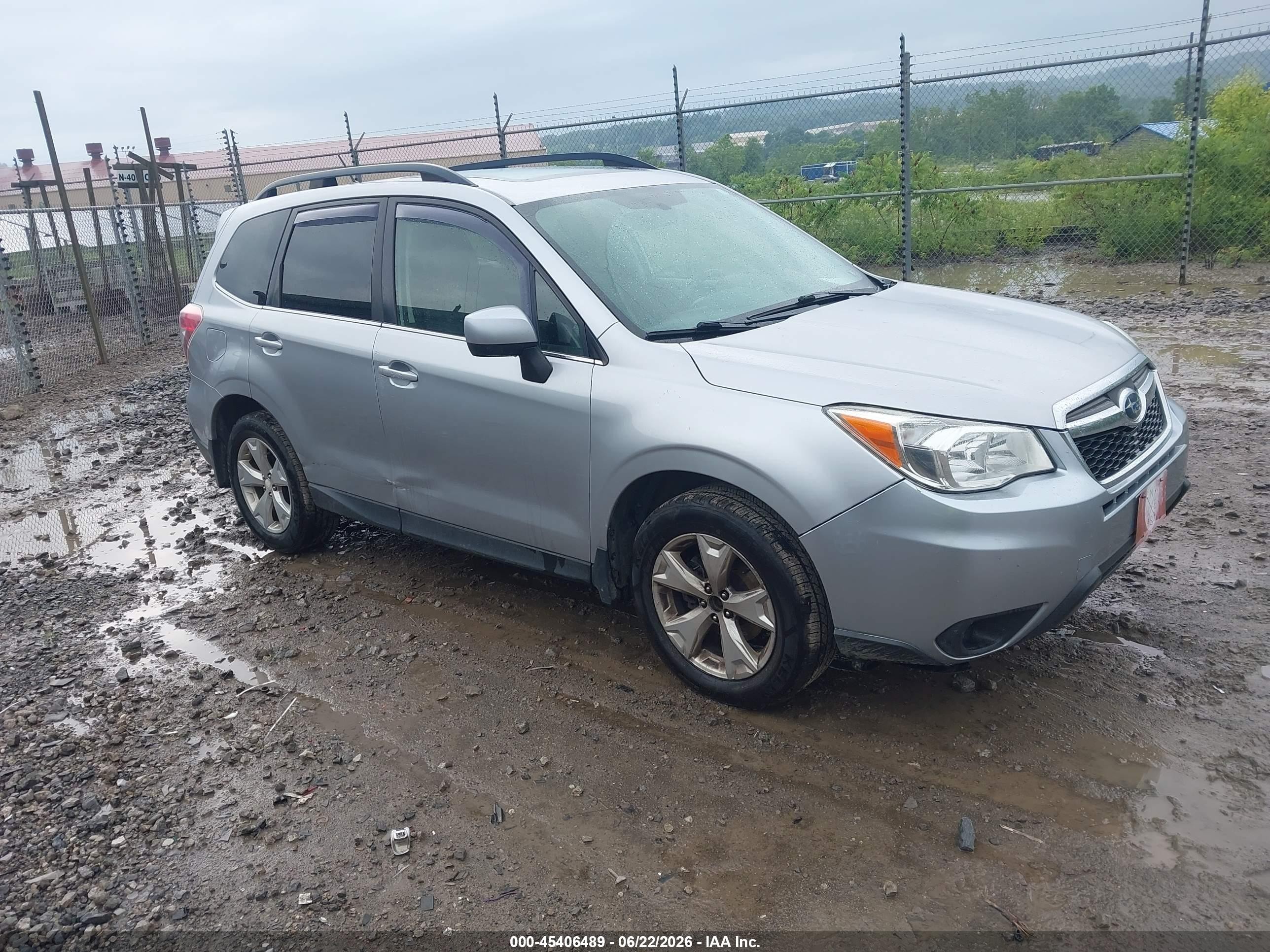 2015 Subaru Forester 2.5i Limited Серебряный vin: JF2SJAHC5FH818104
