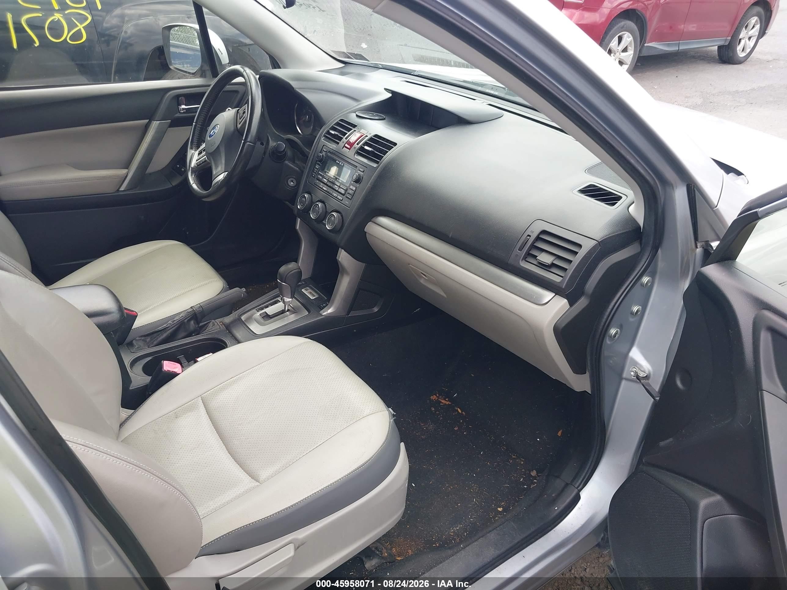 2014 Subaru Forester 2.5i Limited Silver vin: JF2SJAHC6EH402254