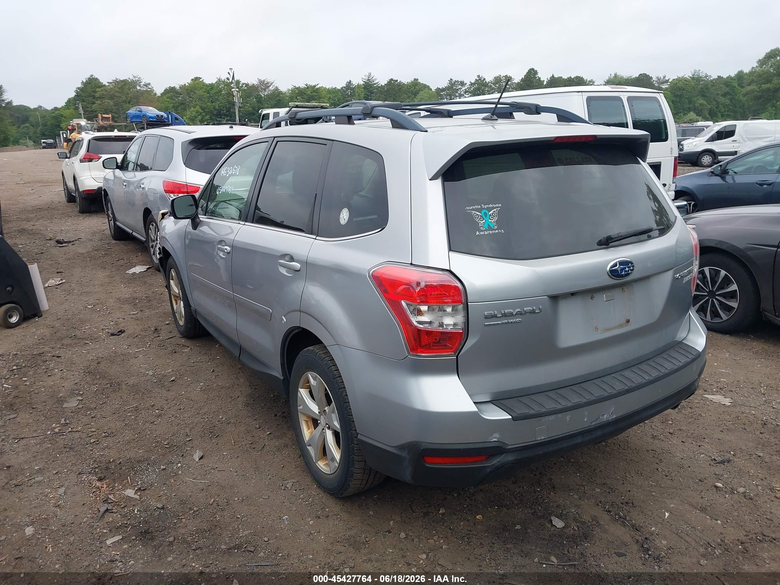 2014 Subaru Forester 2.5i Limited Silver vin: JF2SJAHC6EH539856