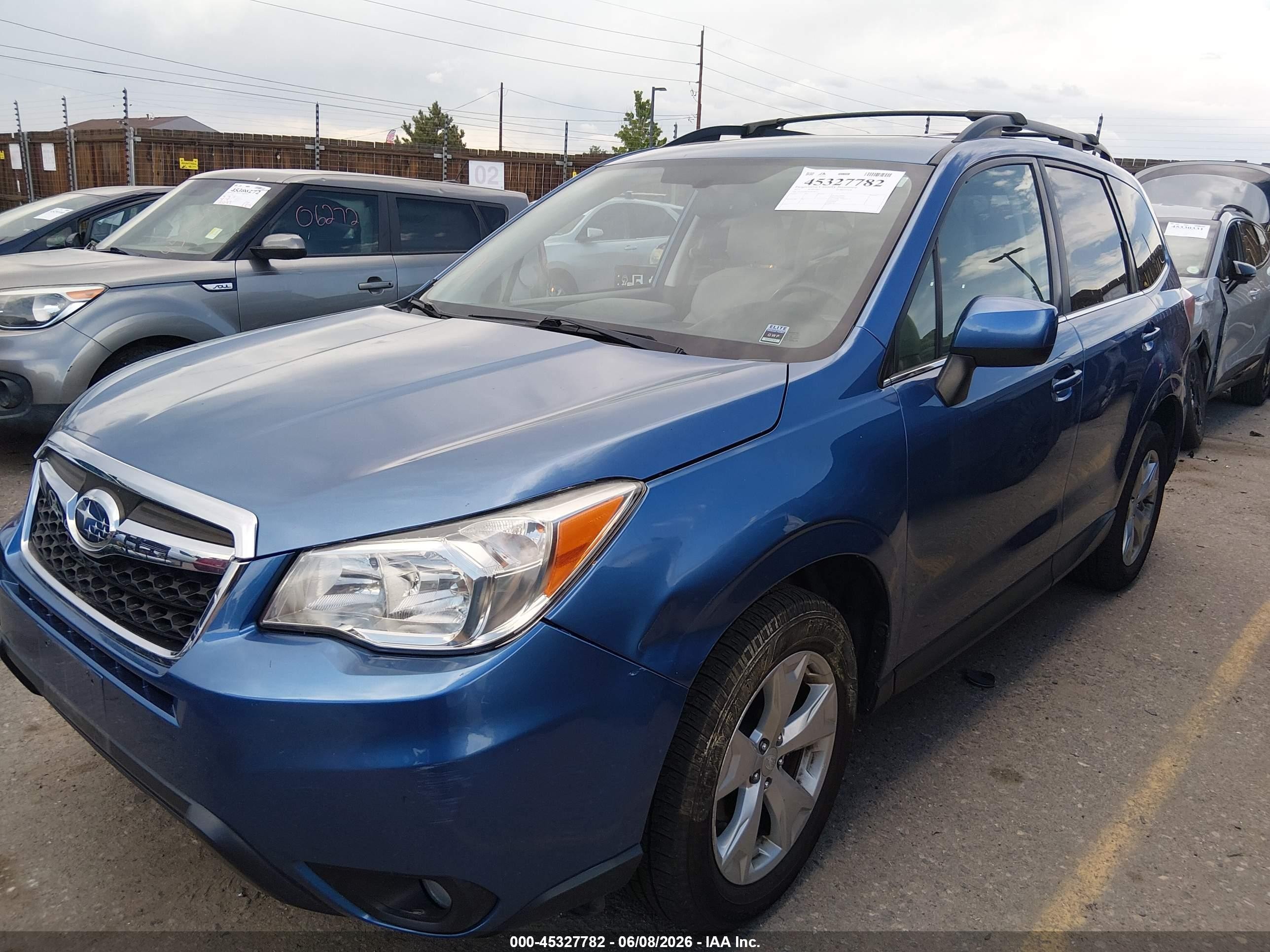 2015 Subaru Forester 2.5i Limited Blue vin: JF2SJAHC6FH478333
