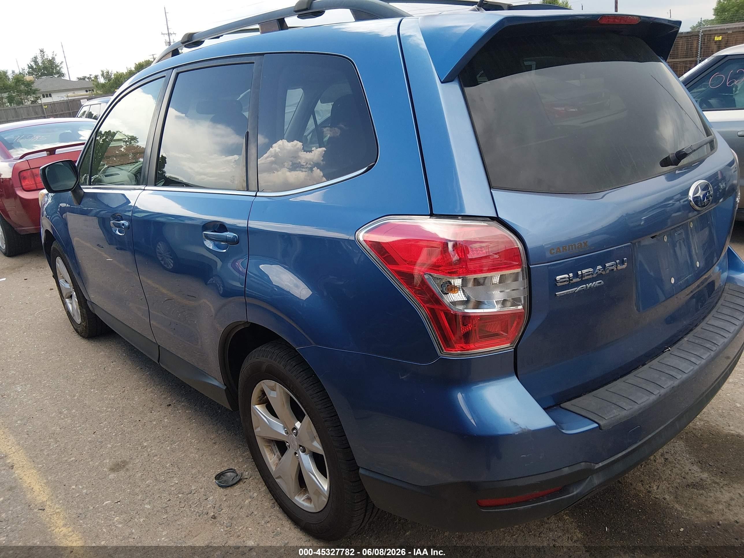 2015 Subaru Forester 2.5i Limited Blue vin: JF2SJAHC6FH478333