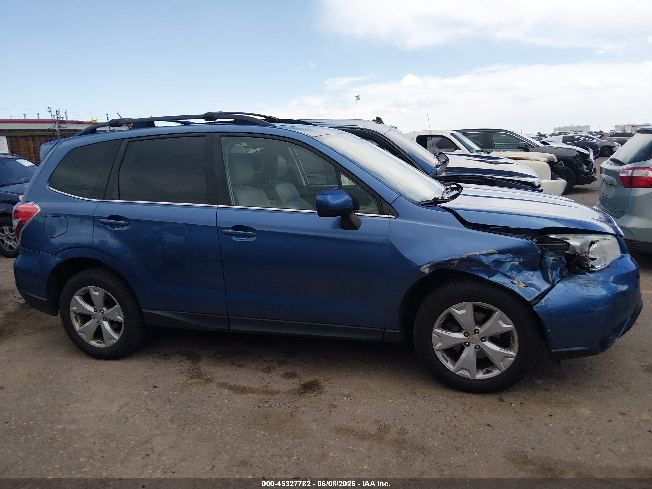 2015 Subaru Forester 2.5i Limited Blue vin: JF2SJAHC6FH478333
