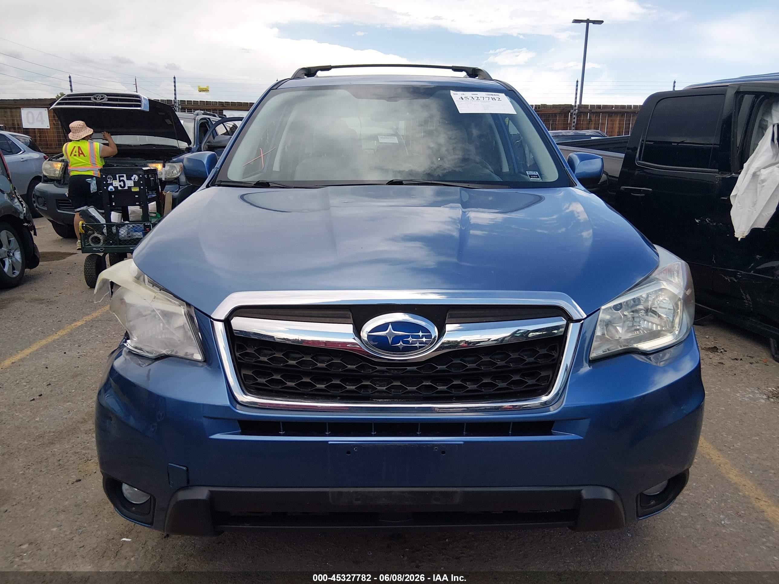 2015 Subaru Forester 2.5i Limited Blue vin: JF2SJAHC6FH478333