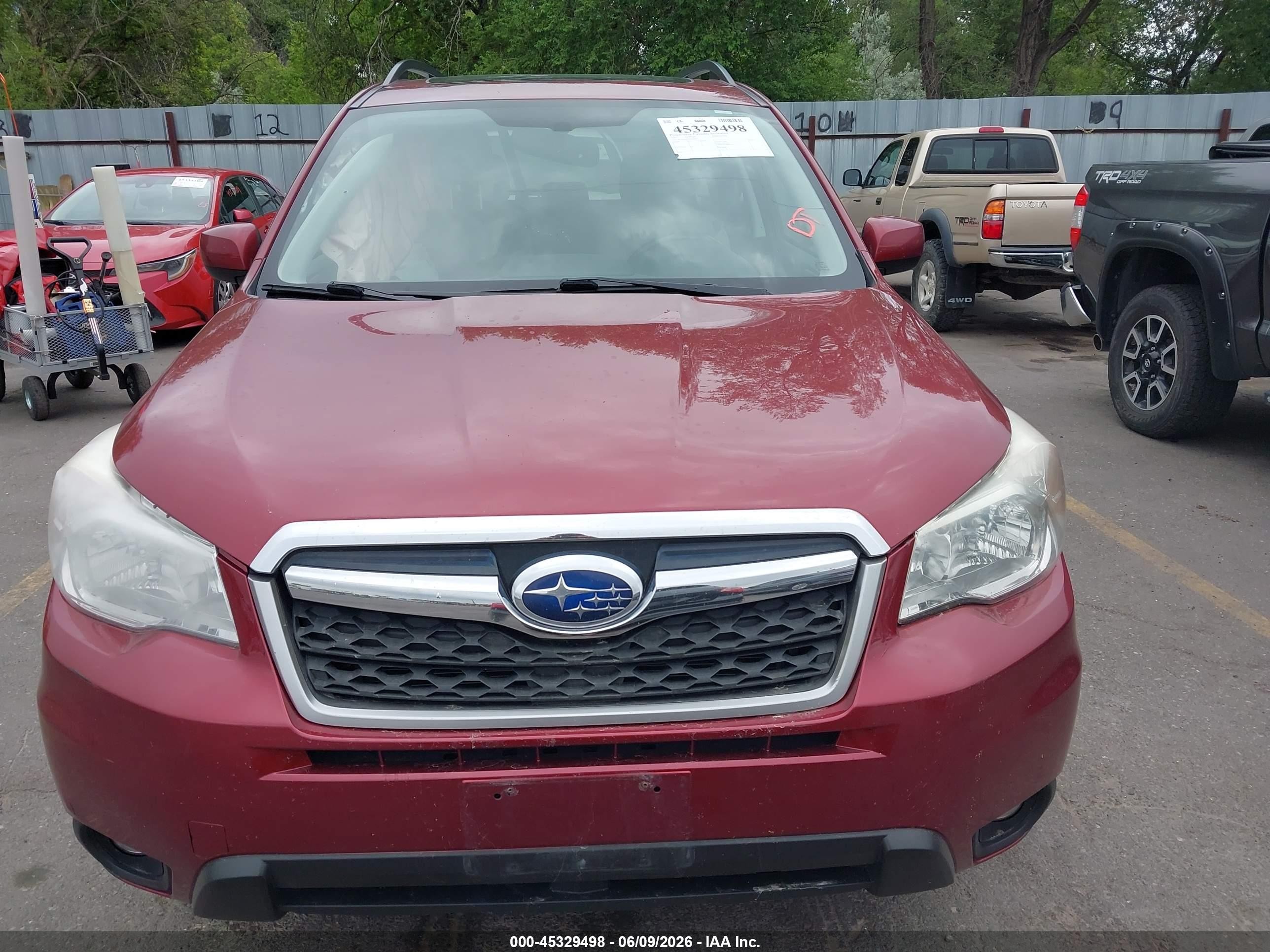 2015 Subaru Forester 2.5i Limited Red vin: JF2SJAHC6FH500847