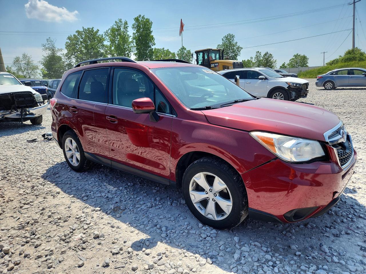 2015 Subaru Forester 2.5i Limited Red vin: JF2SJAHC6FH528356