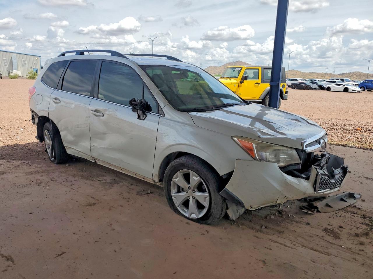 2015 Subaru Forester 2.5i Limited White vin: JF2SJAHC6FH552978