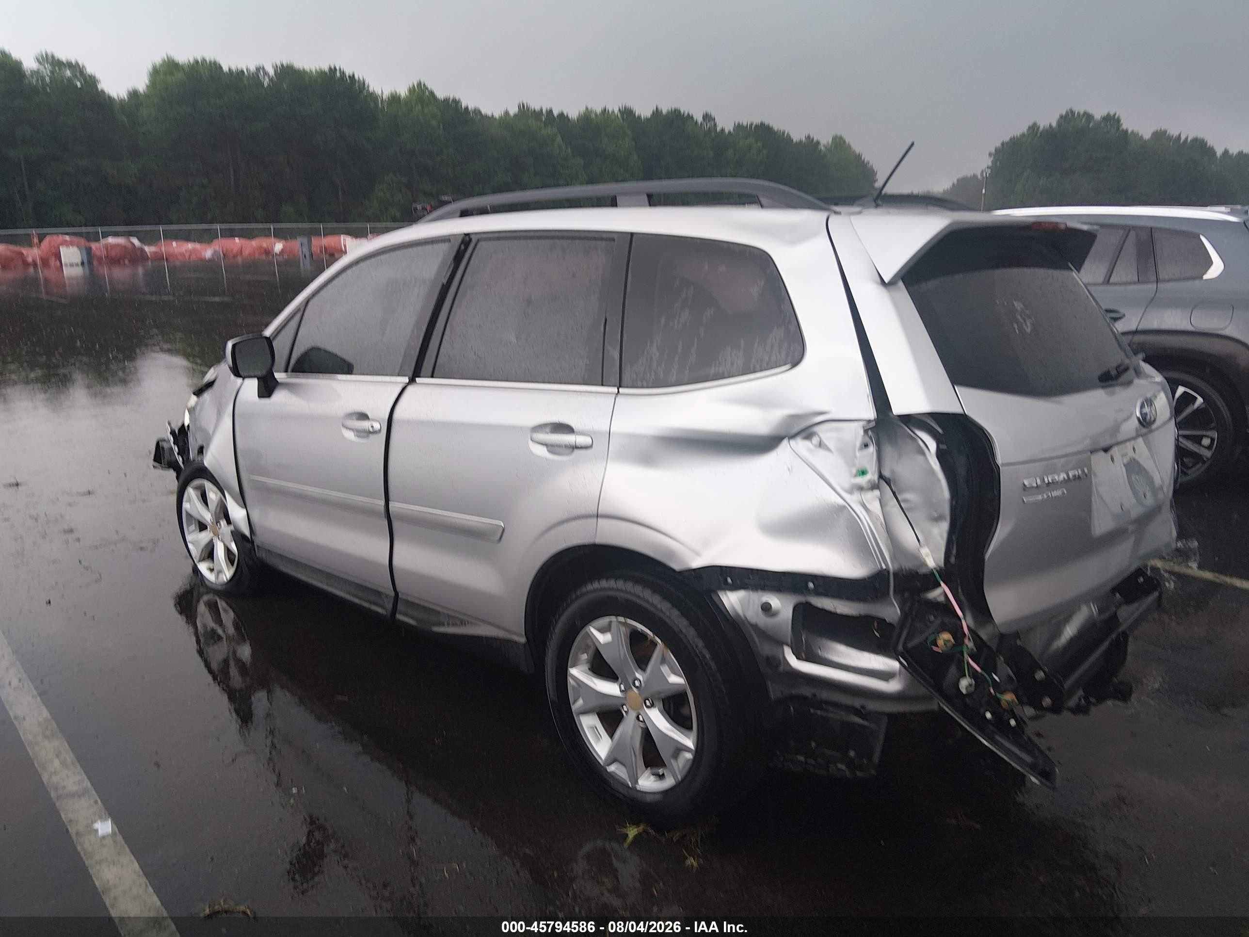 2014 Subaru Forester 2.5i Limited Silver vin: JF2SJAHC7EH410864
