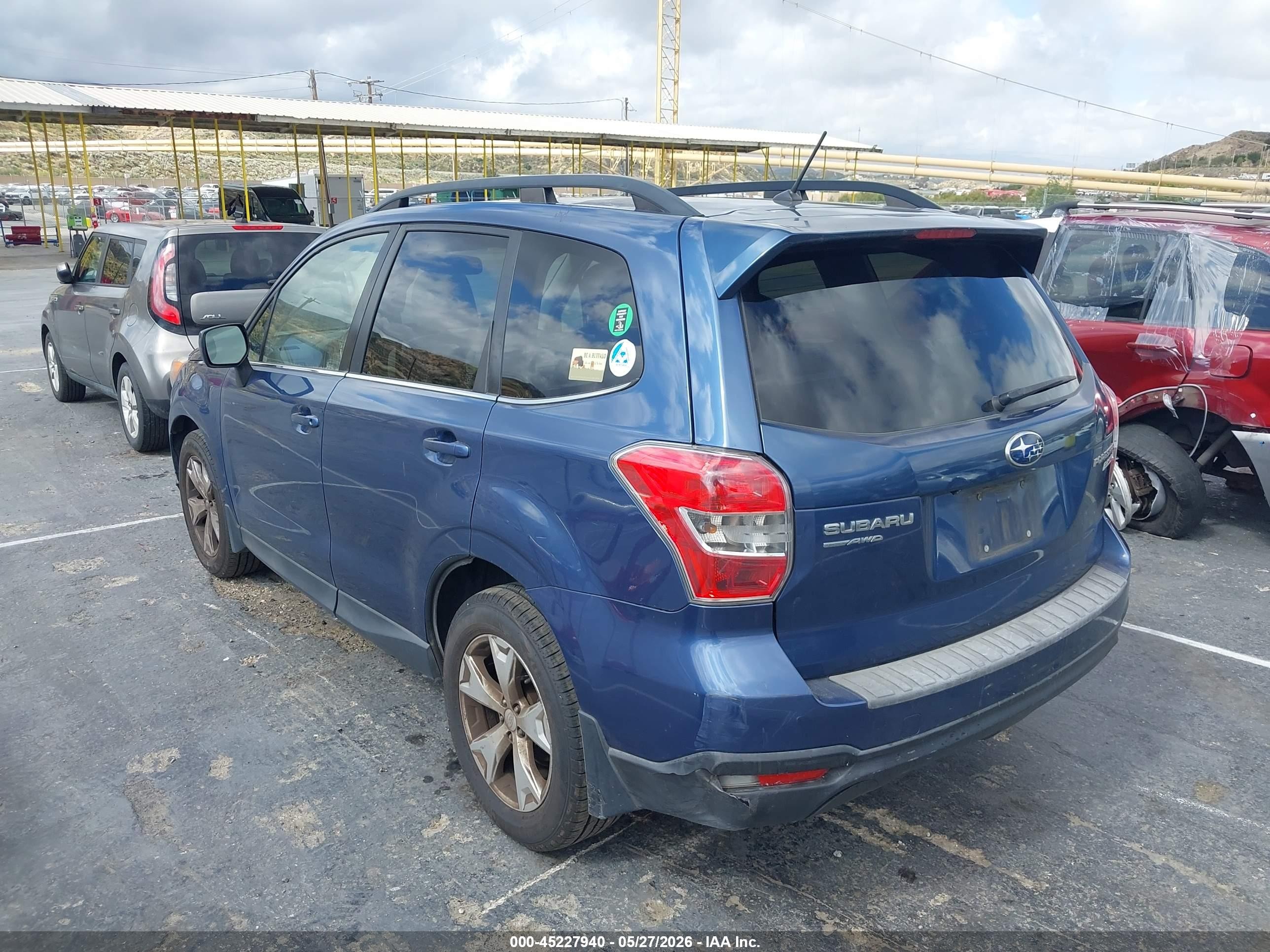 2014 Subaru Forester 2.5i Limited Blue vin: JF2SJAHC7EH434808