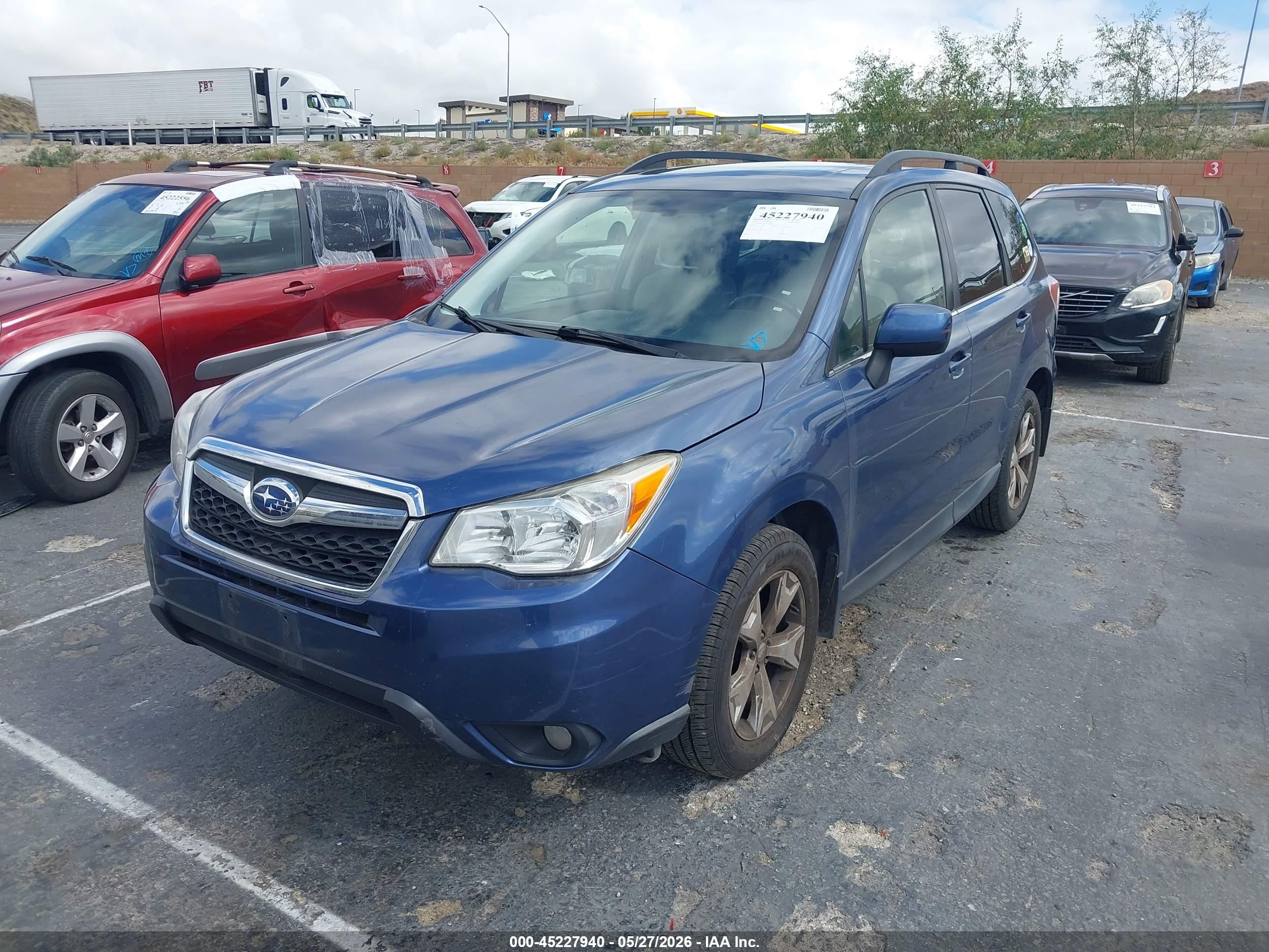 2014 Subaru Forester 2.5i Limited Blue vin: JF2SJAHC7EH434808