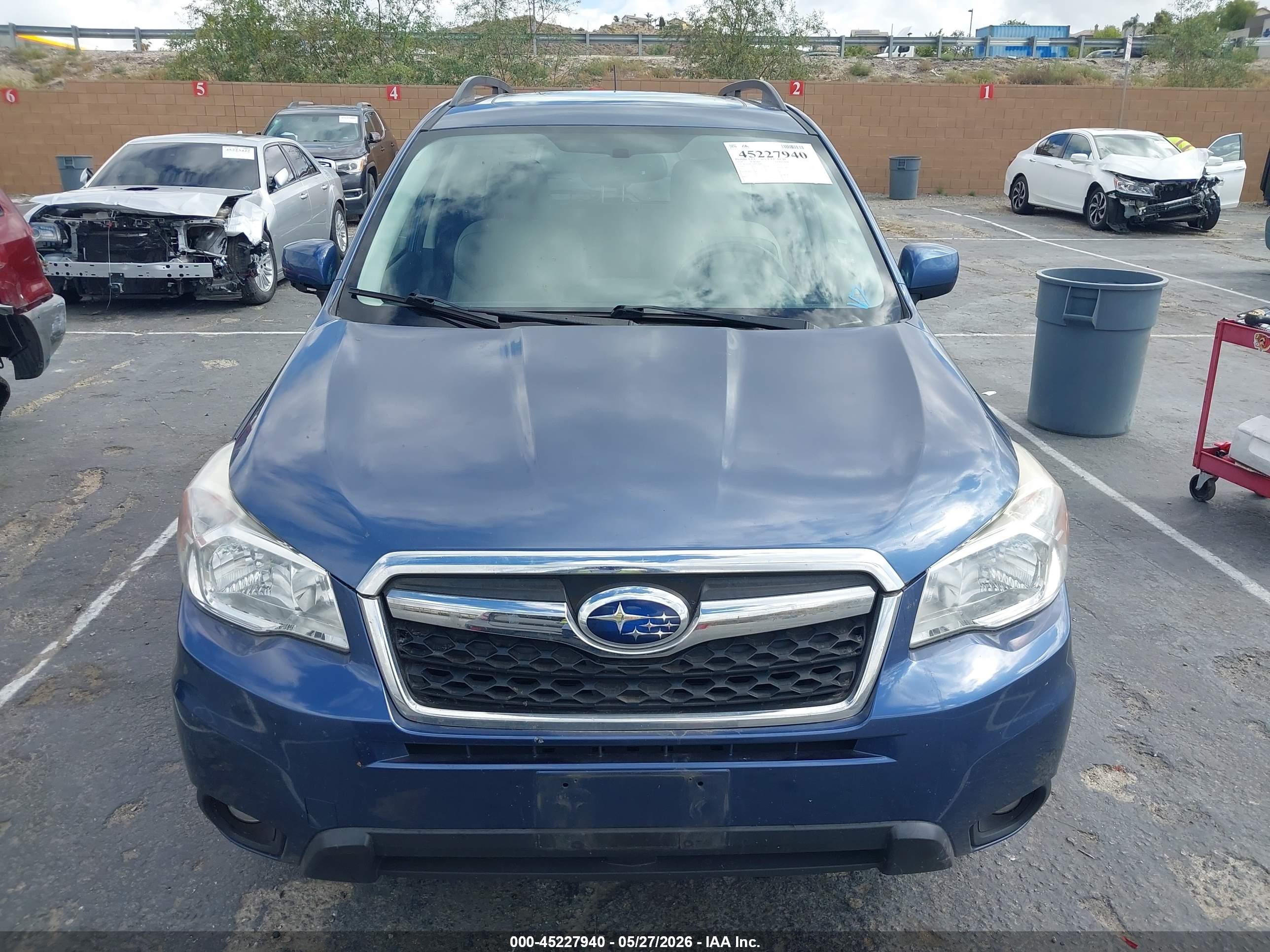 2014 Subaru Forester 2.5i Limited Blue vin: JF2SJAHC7EH434808
