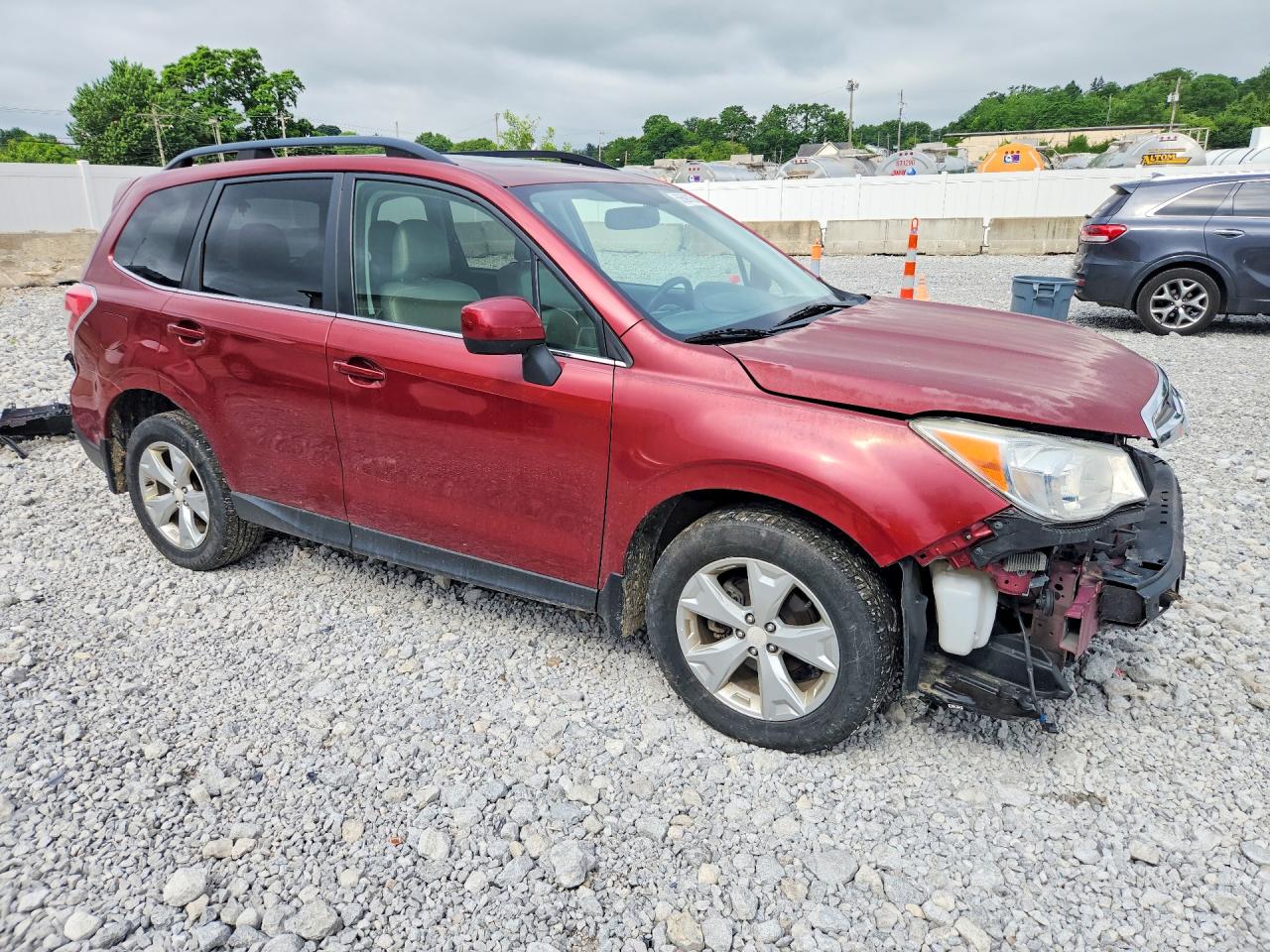 2014 Subaru Forester 2.5i Limited Red vin: JF2SJAHC7EH435750