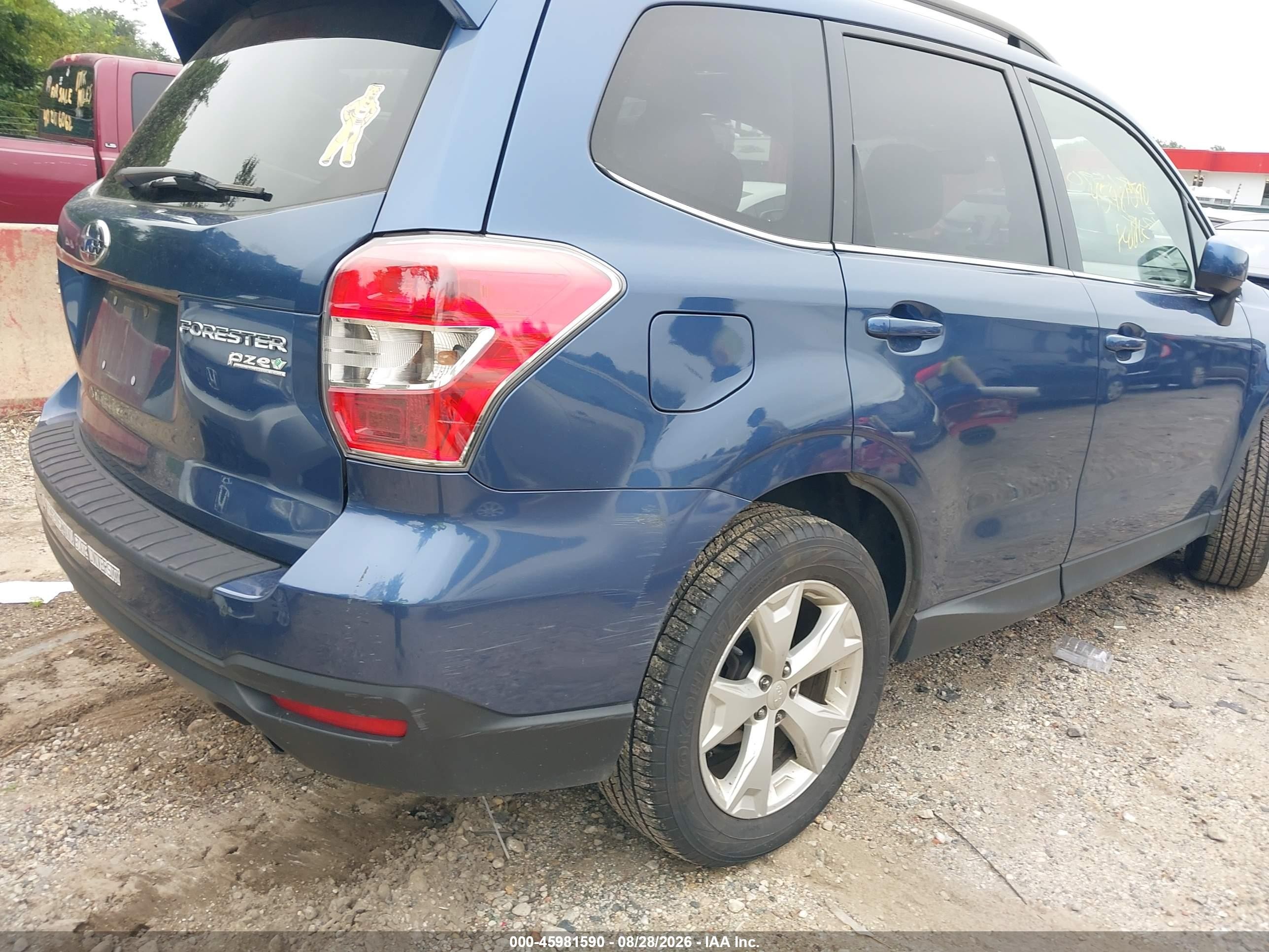 2014 Subaru Forester 2.5i Limited Blue vin: JF2SJAHC7EH469459