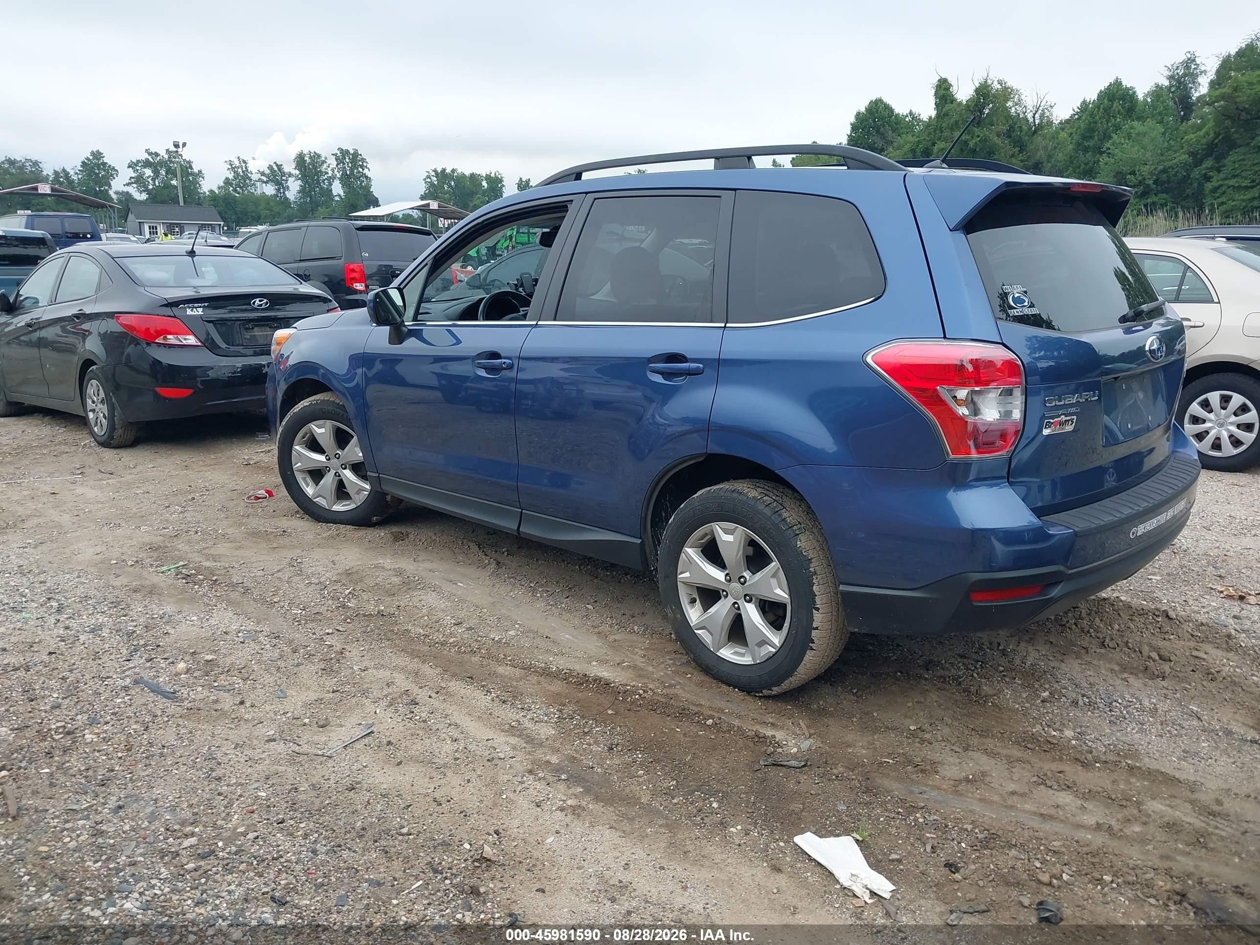 2014 Subaru Forester 2.5i Limited Blue vin: JF2SJAHC7EH469459