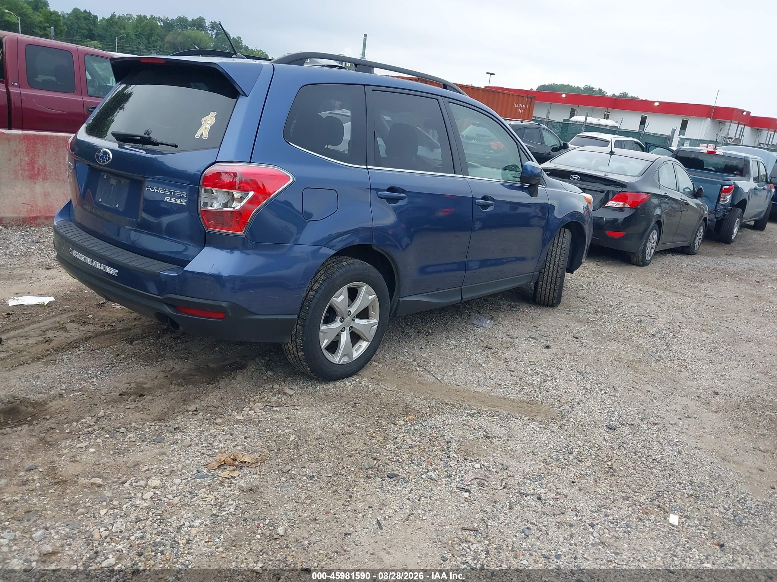 2014 Subaru Forester 2.5i Limited Blue vin: JF2SJAHC7EH469459