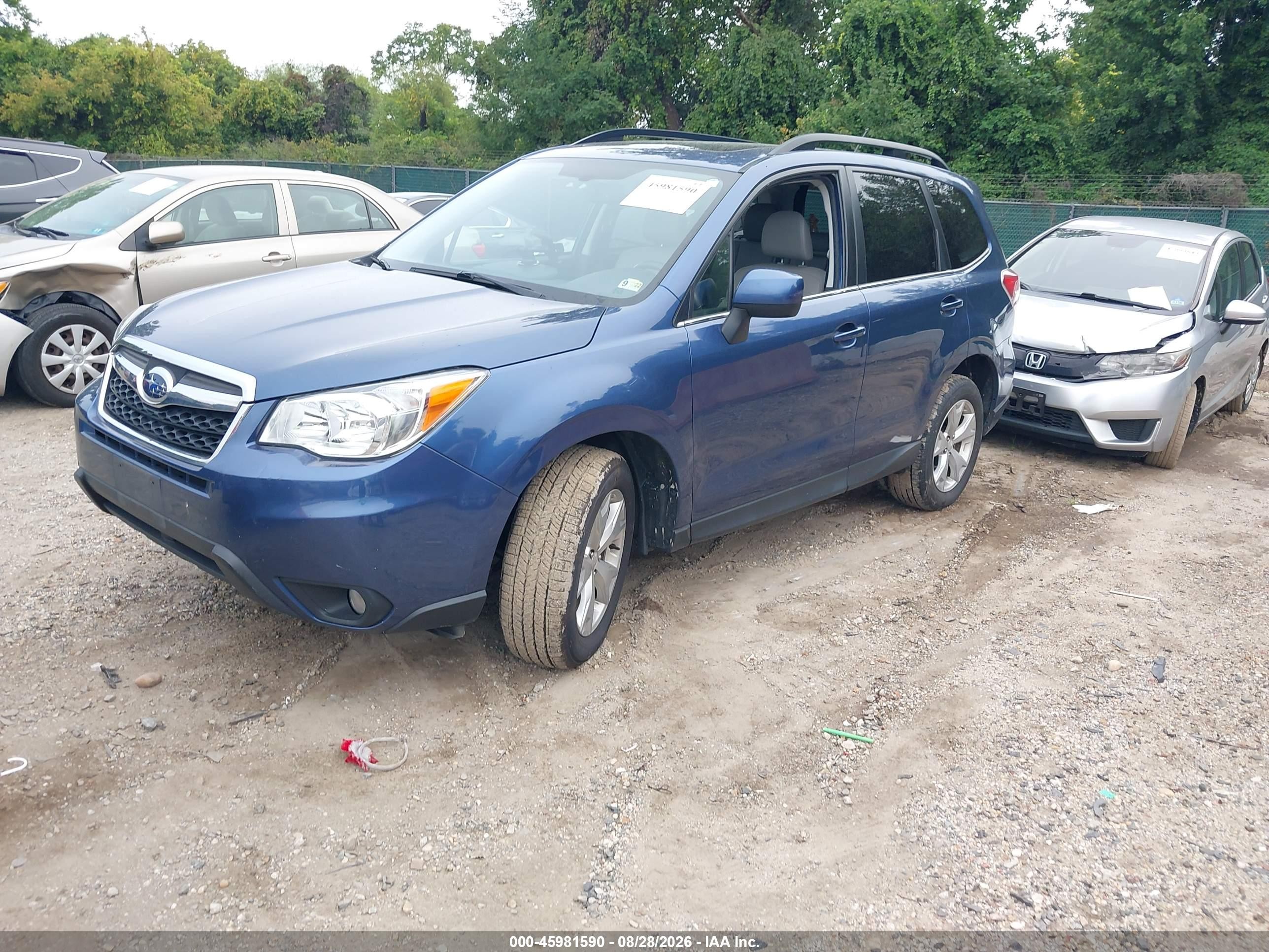 2014 Subaru Forester 2.5i Limited Blue vin: JF2SJAHC7EH469459