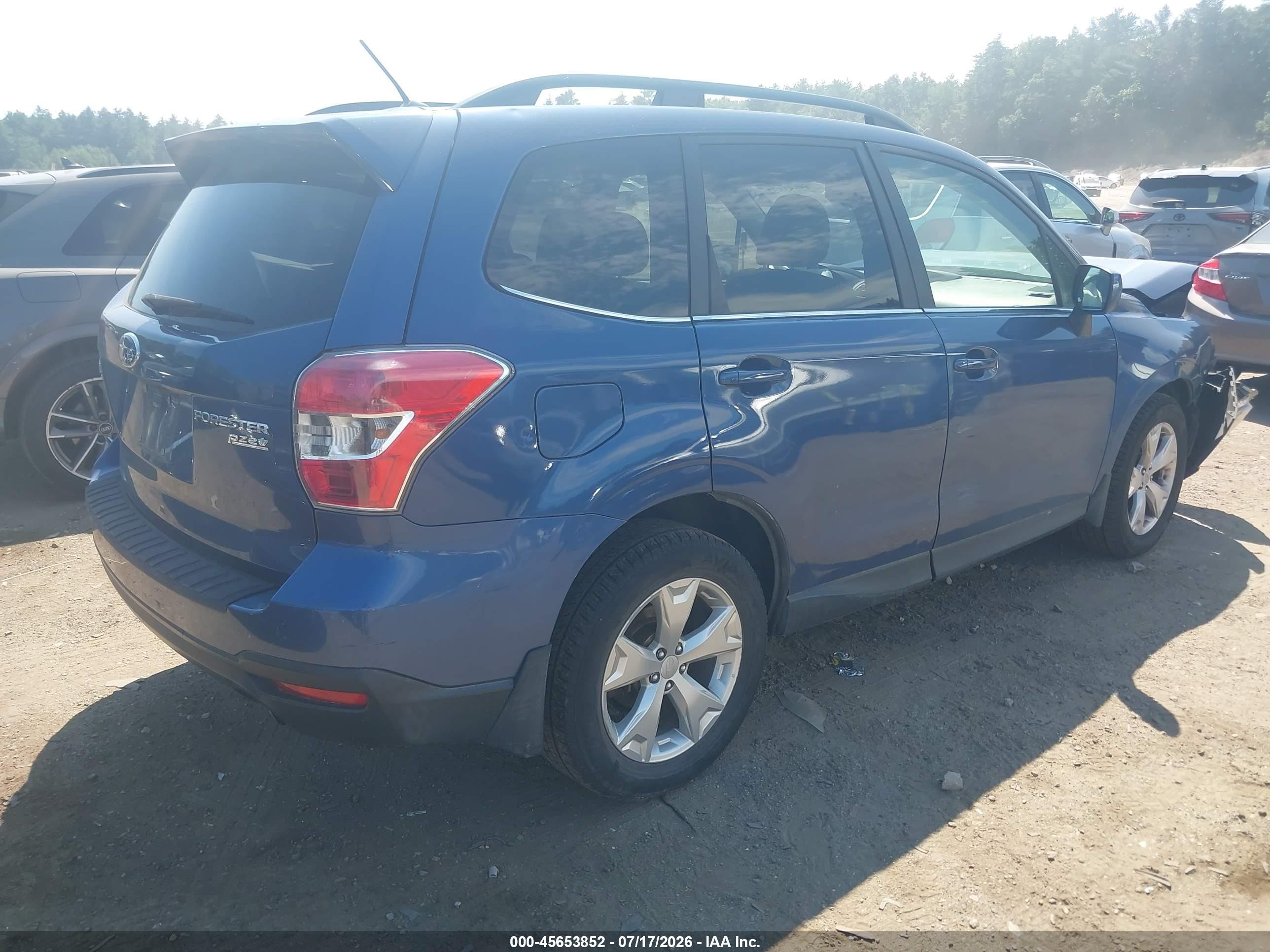 2014 Subaru Forester 2.5i Limited Blue vin: JF2SJAHC7EH497259