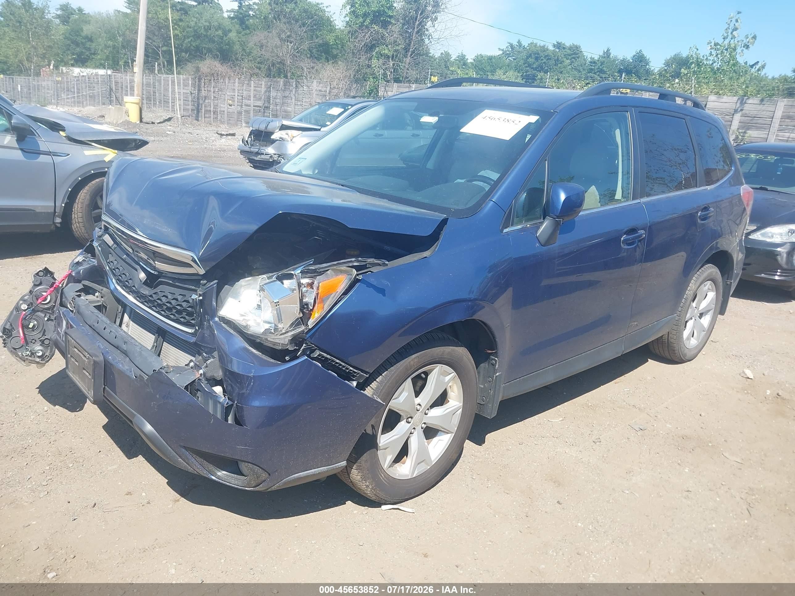 2014 Subaru Forester 2.5i Limited Blue vin: JF2SJAHC7EH497259