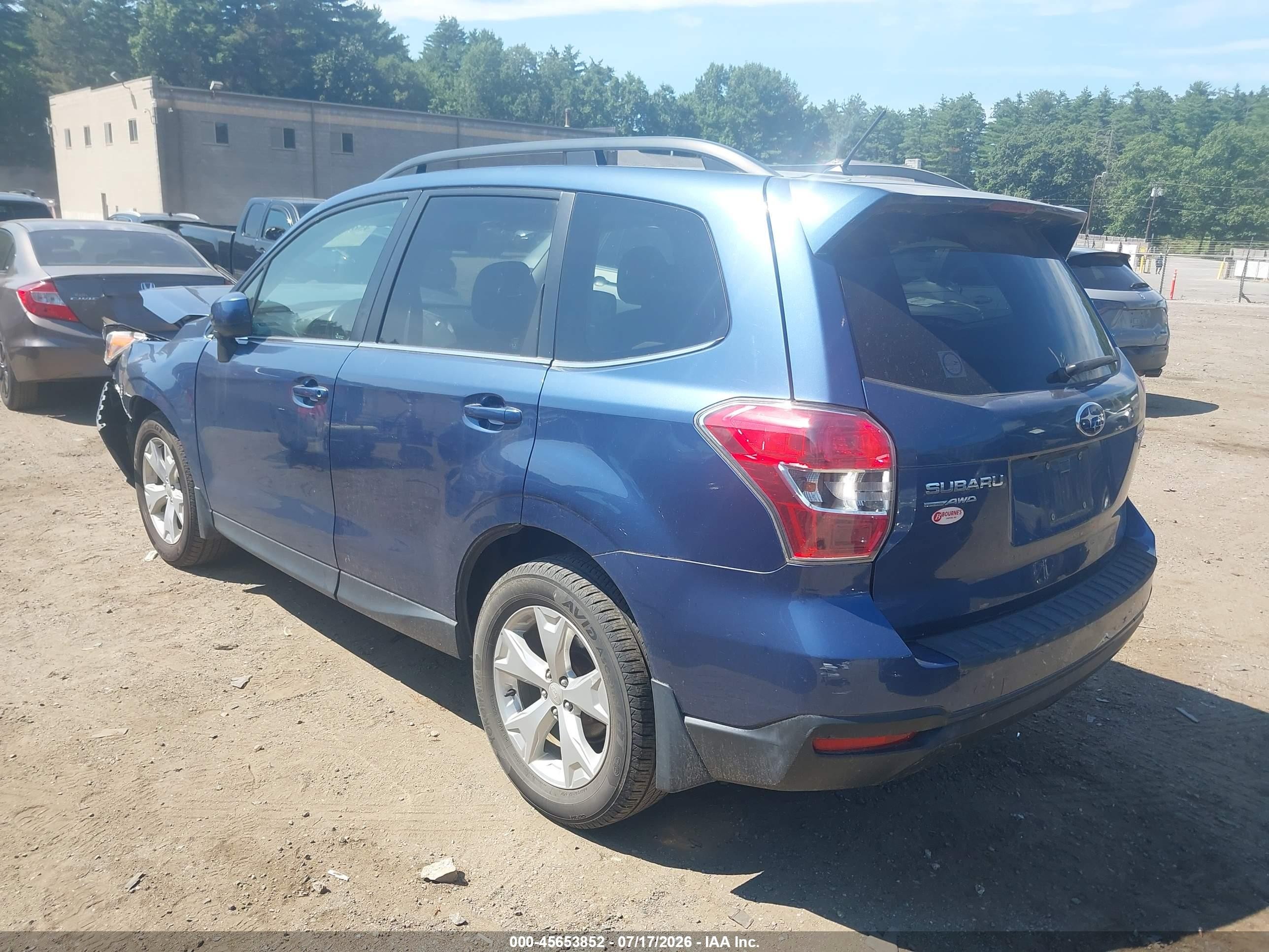 2014 Subaru Forester 2.5i Limited Blue vin: JF2SJAHC7EH497259