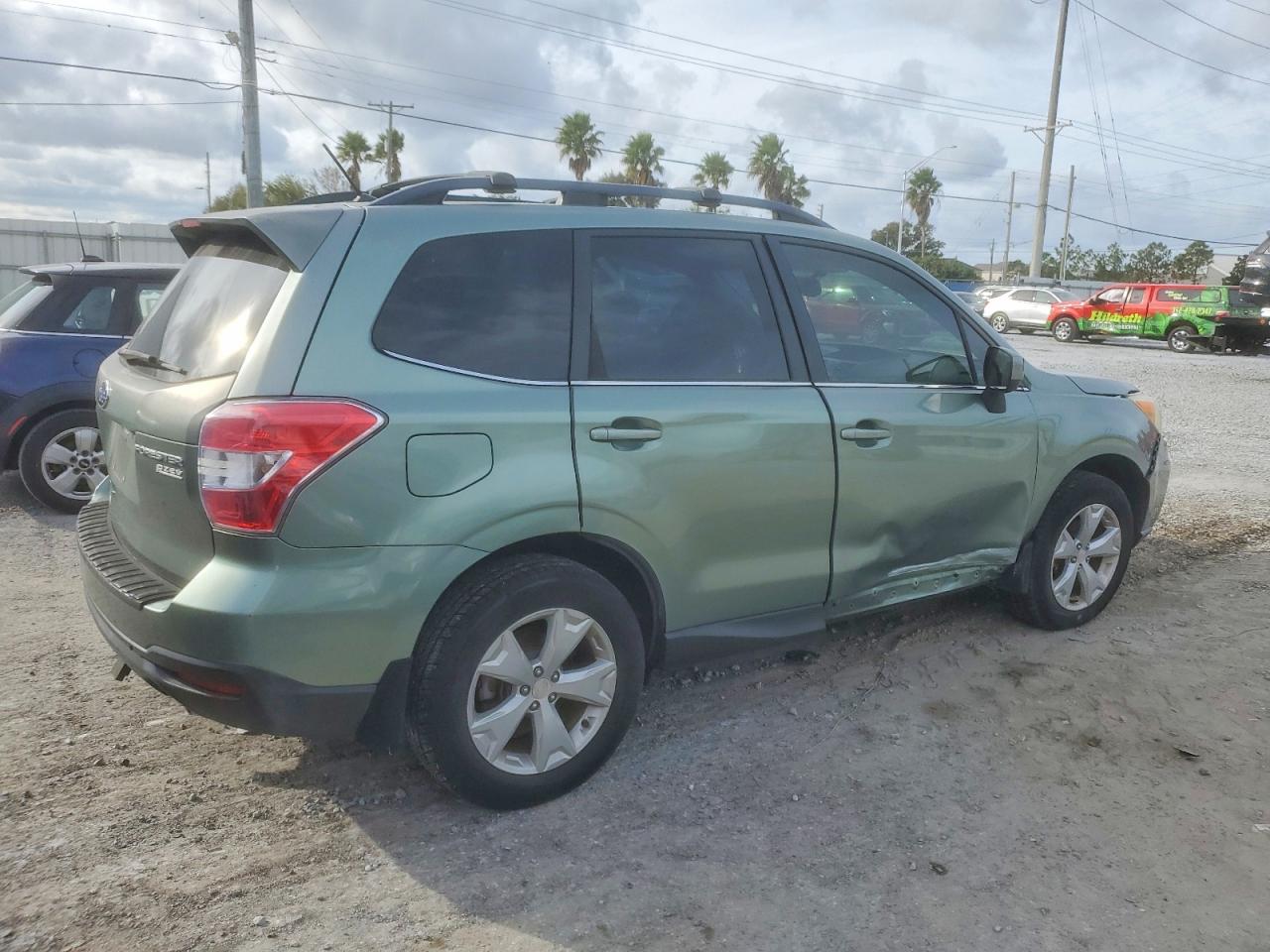 2014 Subaru Forester 2.5i Limited Green vin: JF2SJAHC7EH524699