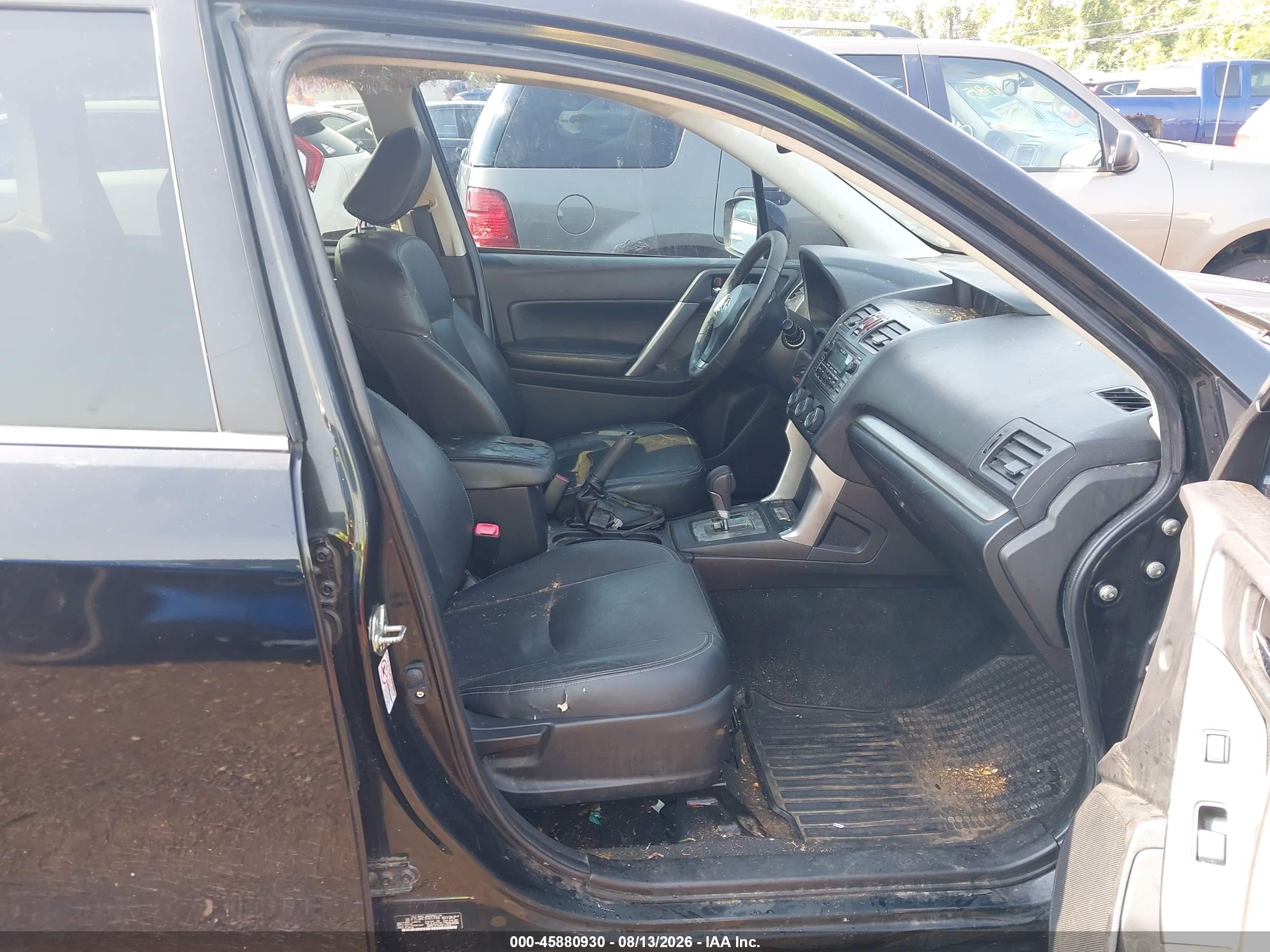 2014 Subaru Forester 2.5i Limited Black vin: JF2SJAHC7EH557086