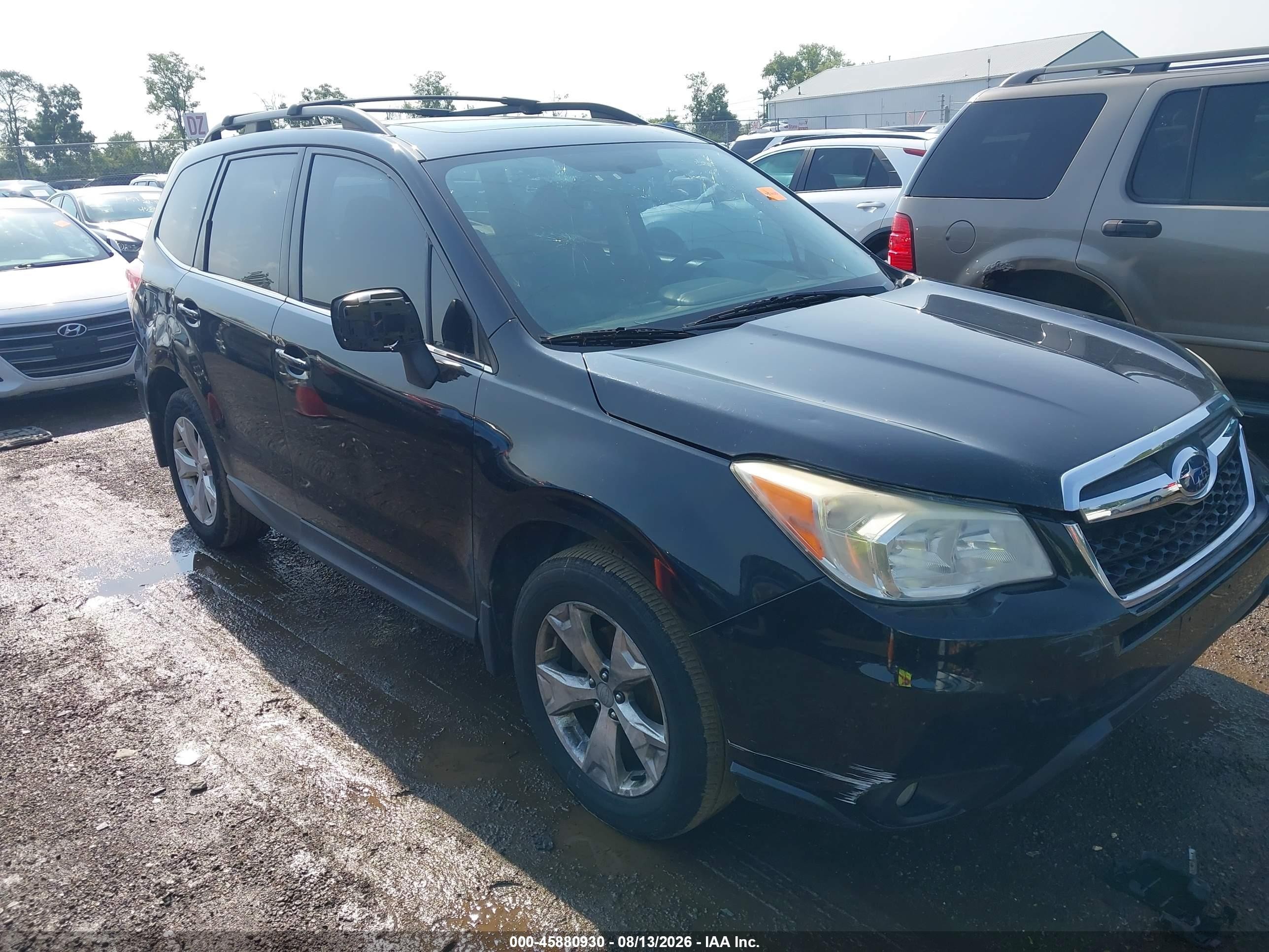 2014 Subaru Forester 2.5i Limited Black vin: JF2SJAHC7EH557086
