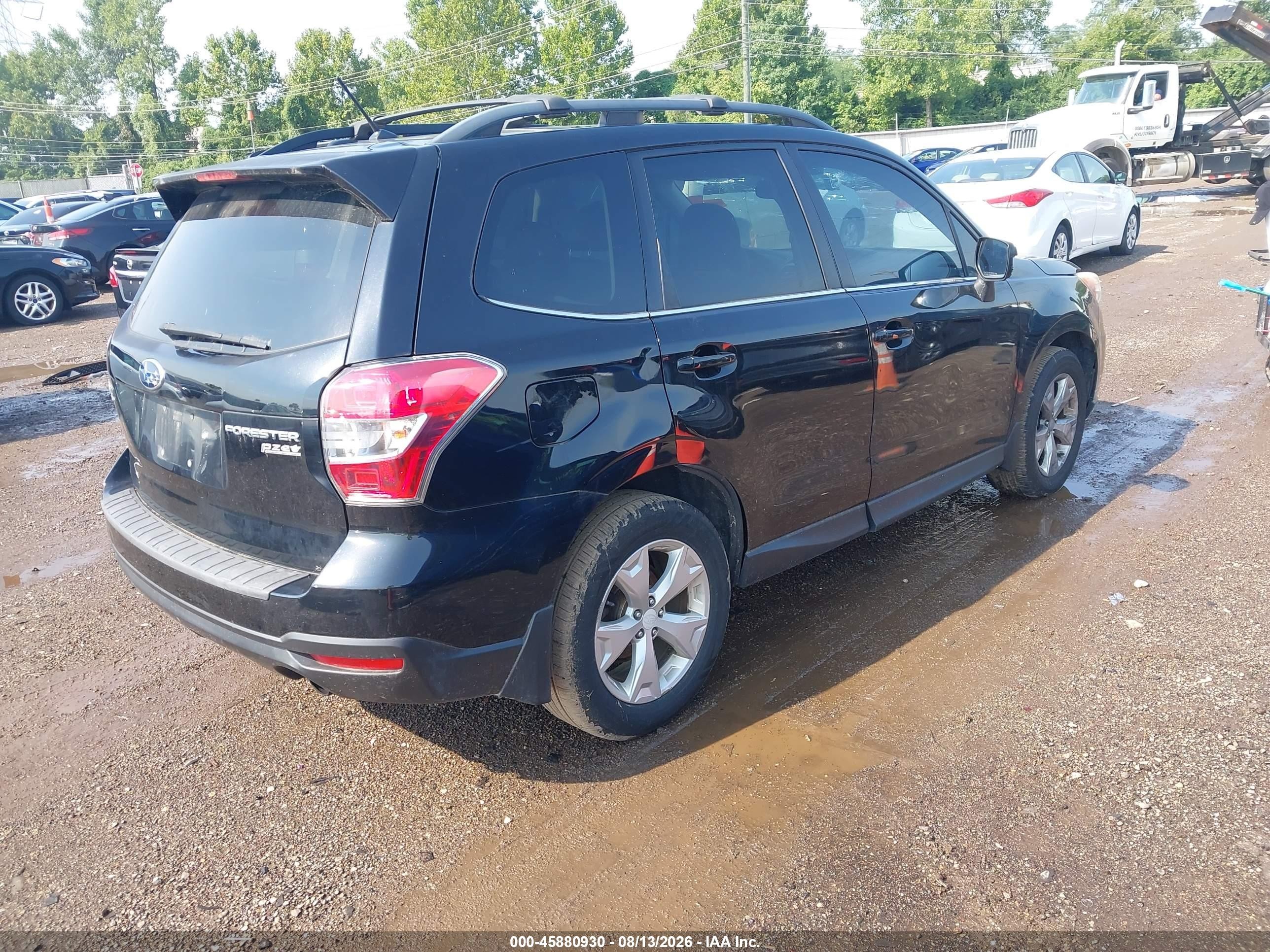 2014 Subaru Forester 2.5i Limited Black vin: JF2SJAHC7EH557086