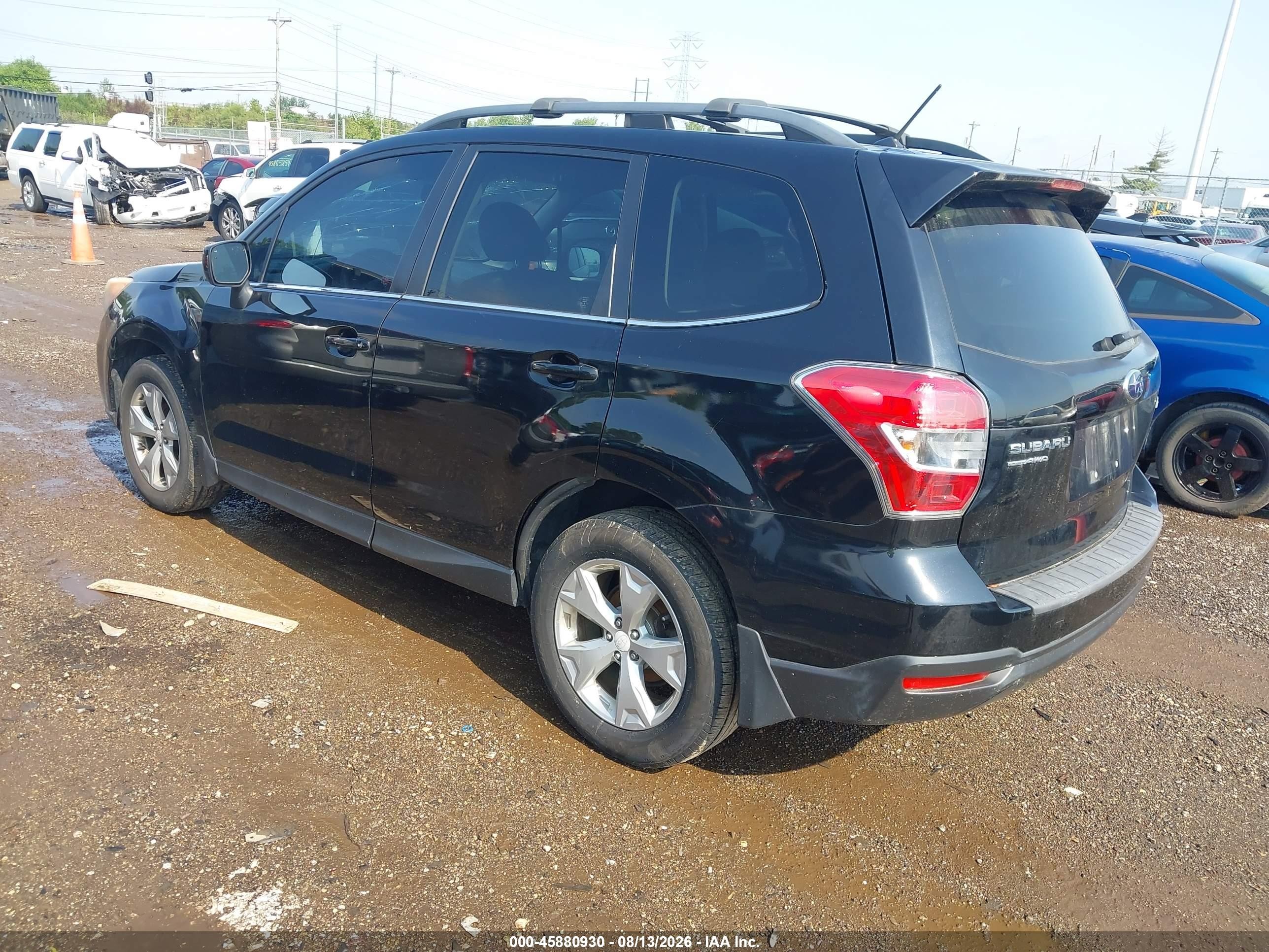 2014 Subaru Forester 2.5i Limited Black vin: JF2SJAHC7EH557086