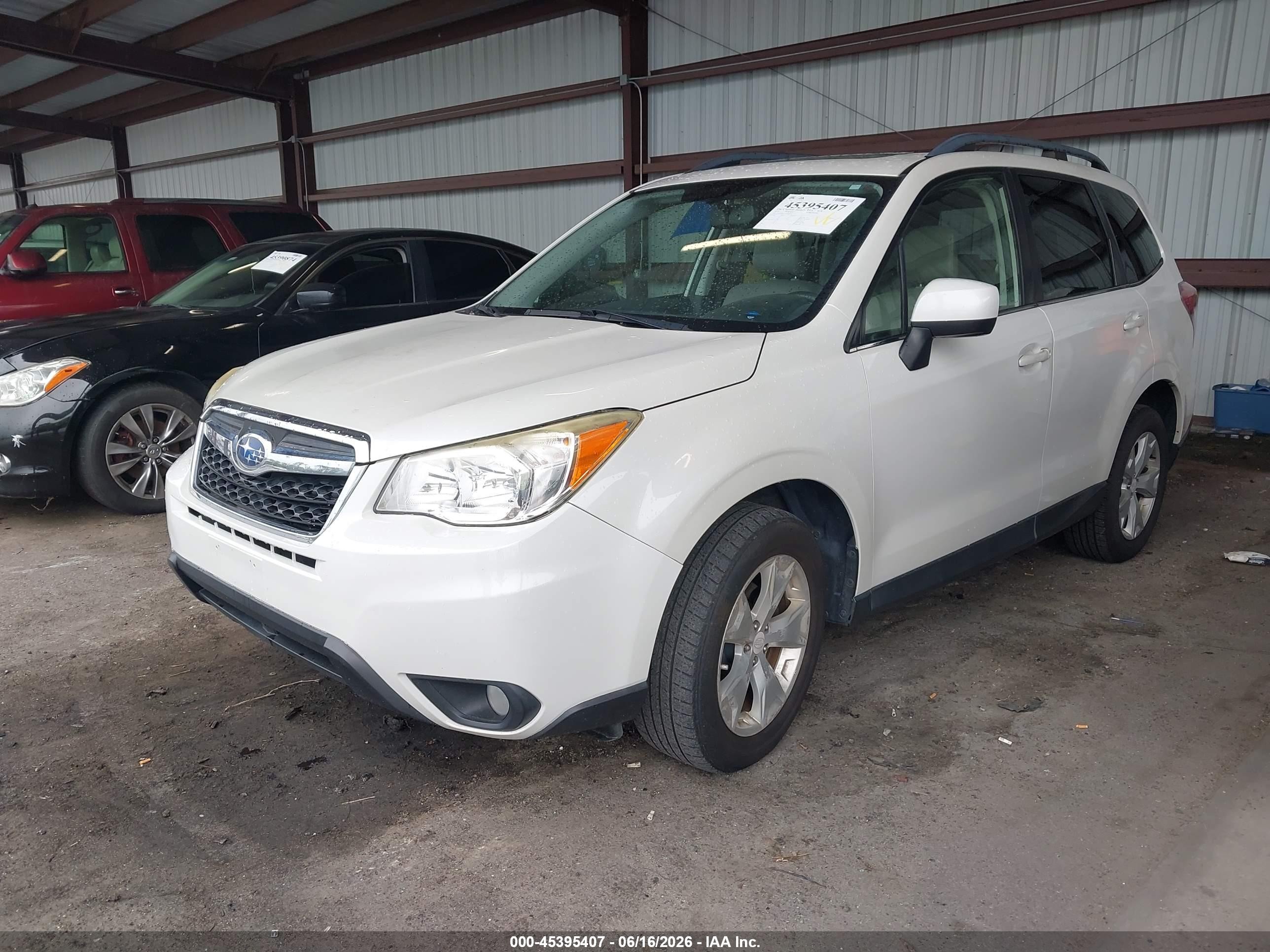 2015 Subaru Forester 2.5i Limited White vin: JF2SJAHC7FH598724