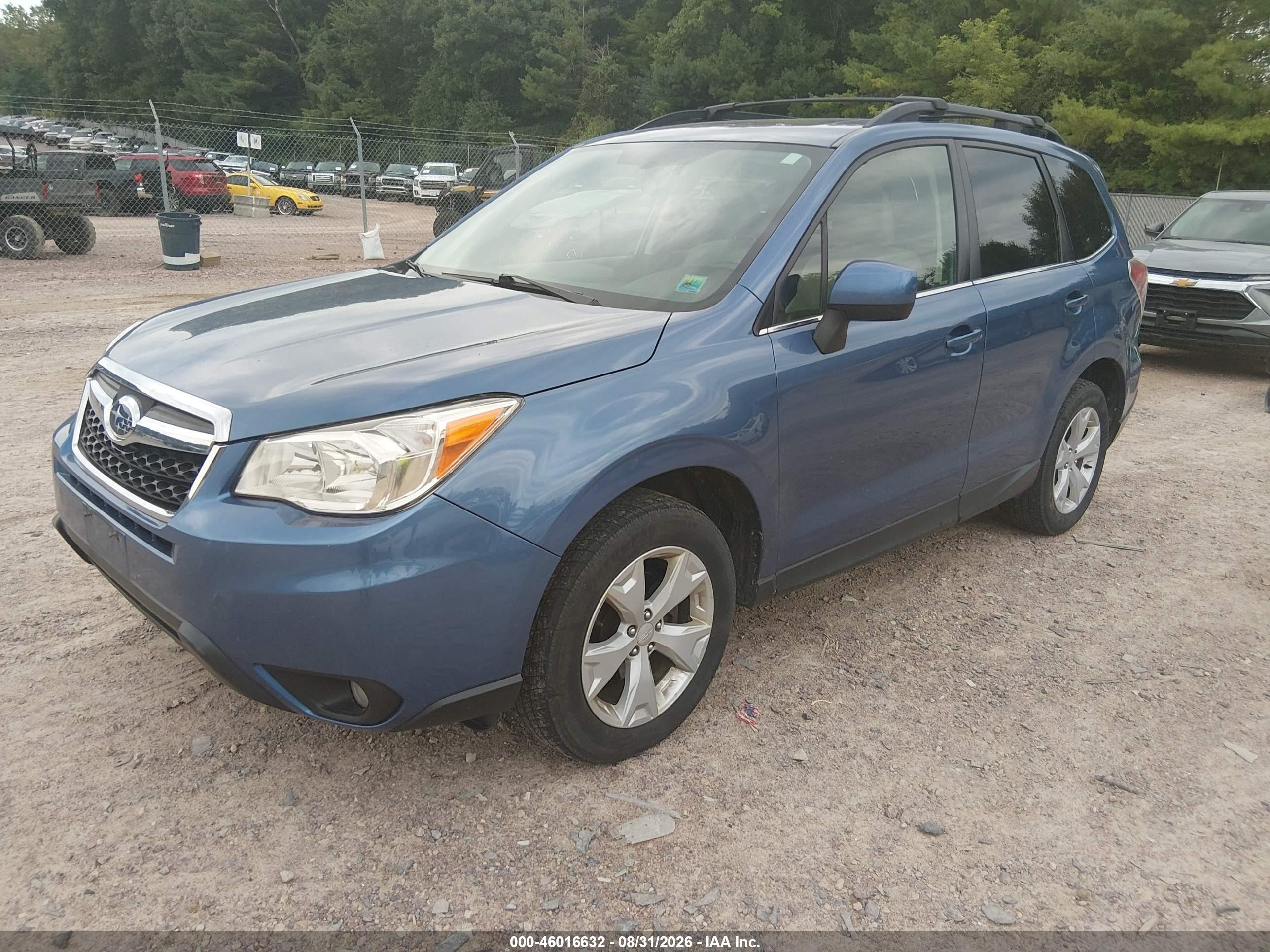2015 Subaru Forester 2.5i Limited Light Blue vin: JF2SJAHC7FH841870