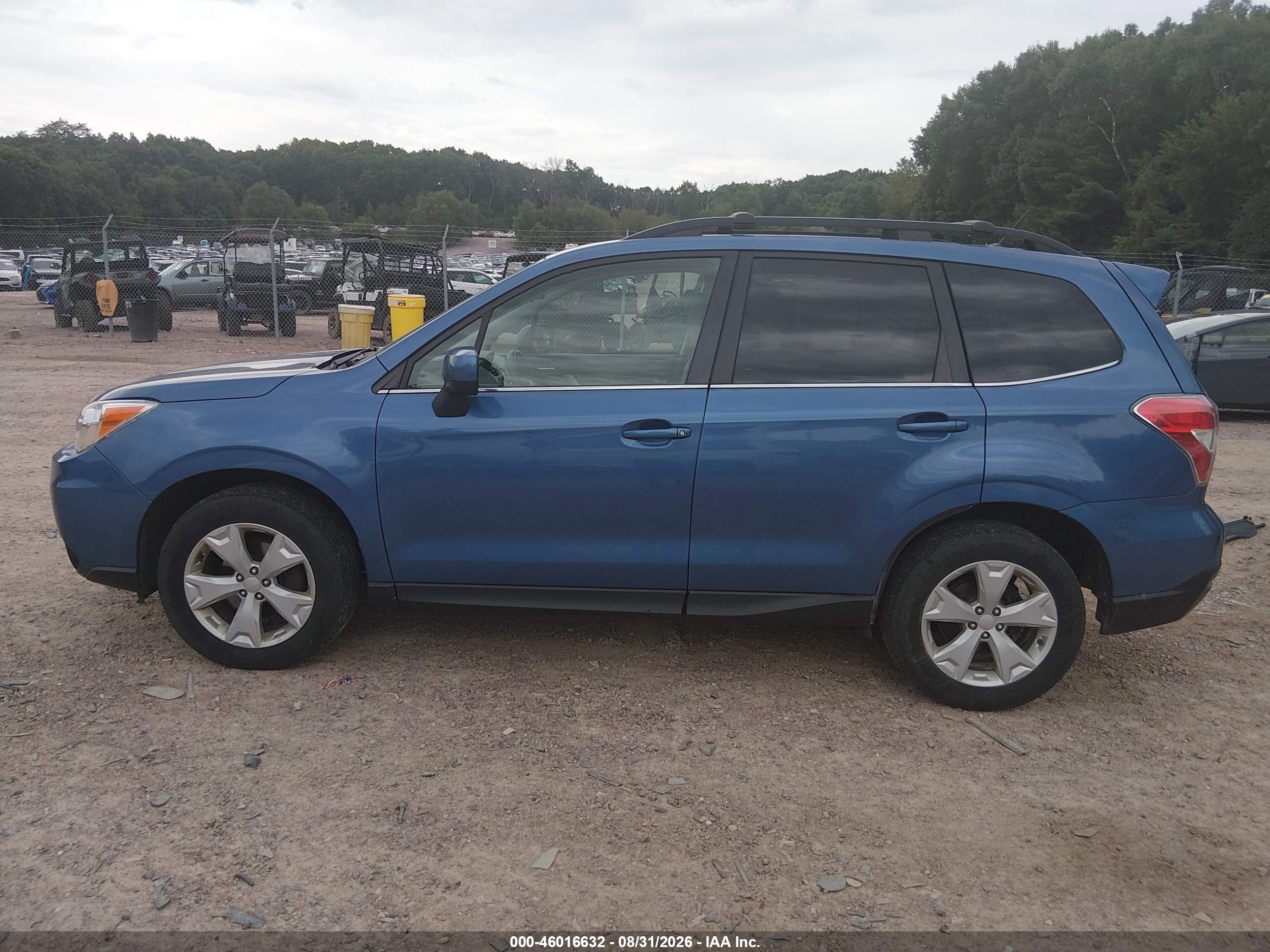 2015 Subaru Forester 2.5i Limited Light Blue vin: JF2SJAHC7FH841870