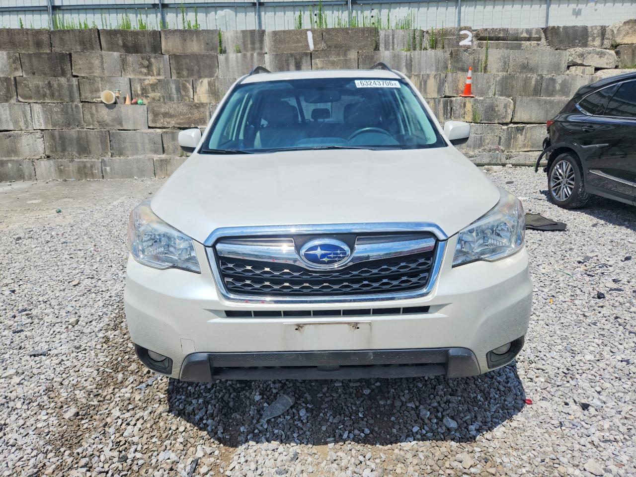 2014 Subaru Forester 2.5i Limited White vin: JF2SJAHC8EH419475