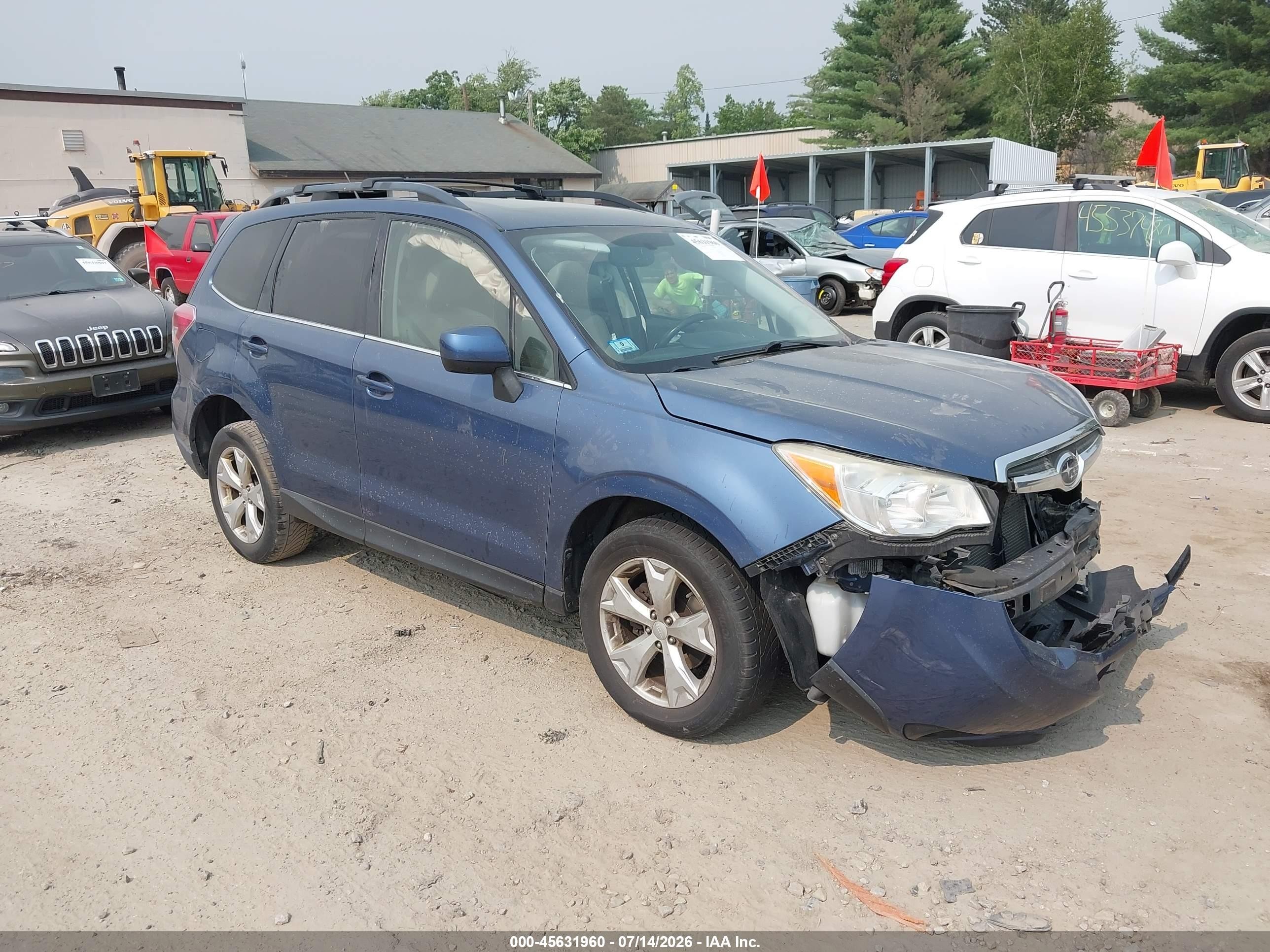 2014 Subaru Forester 2.5i Limited Blue vin: JF2SJAHC8EH464674