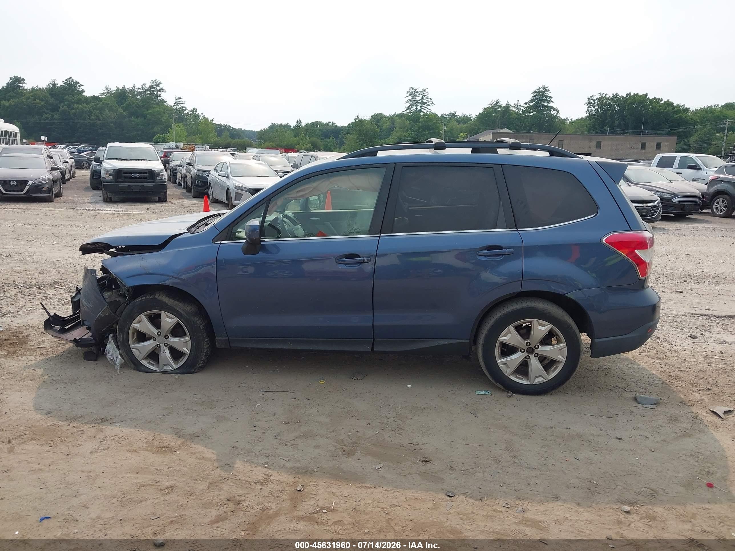 2014 Subaru Forester 2.5i Limited Blue vin: JF2SJAHC8EH464674