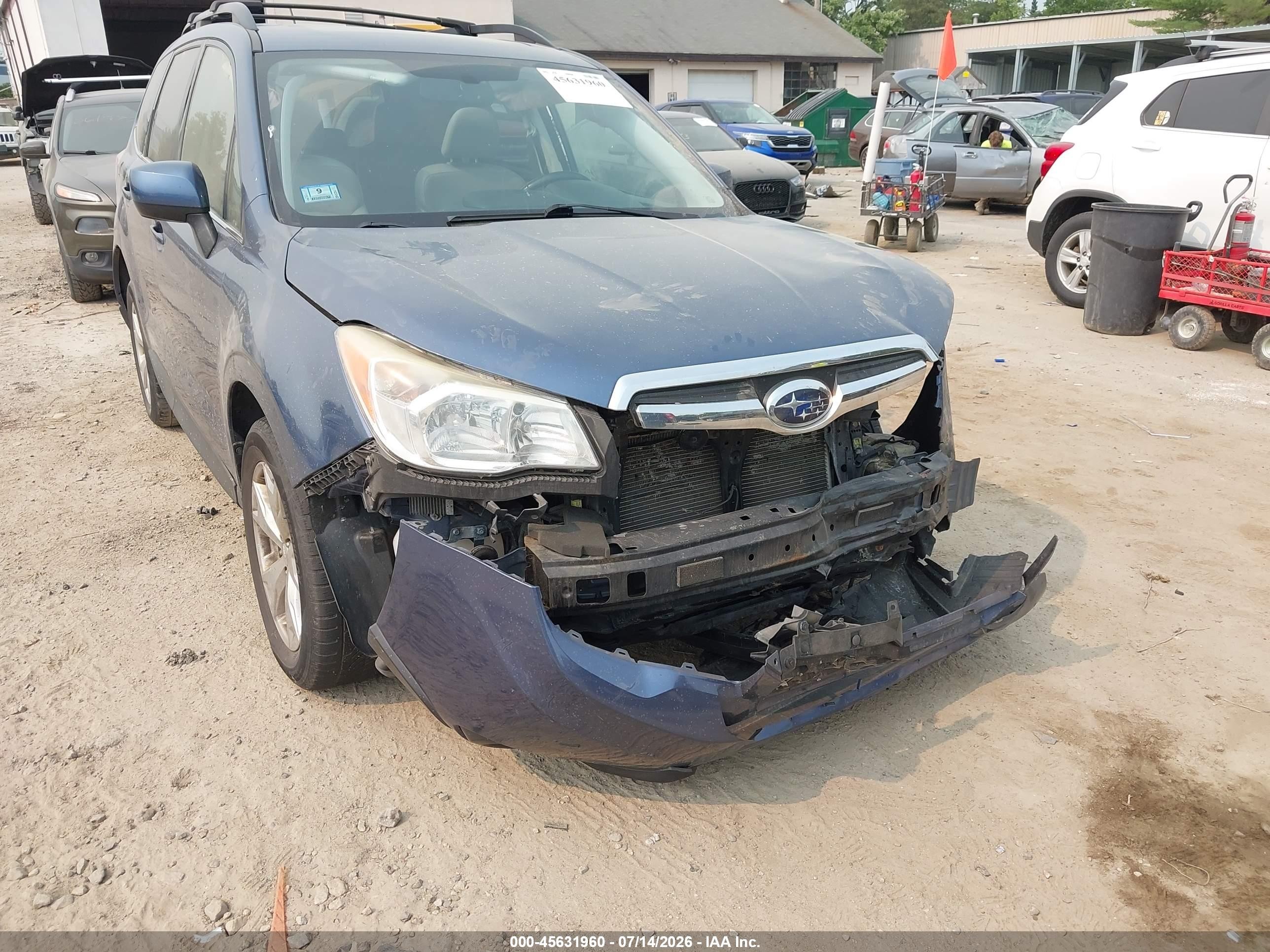 2014 Subaru Forester 2.5i Limited Blue vin: JF2SJAHC8EH464674