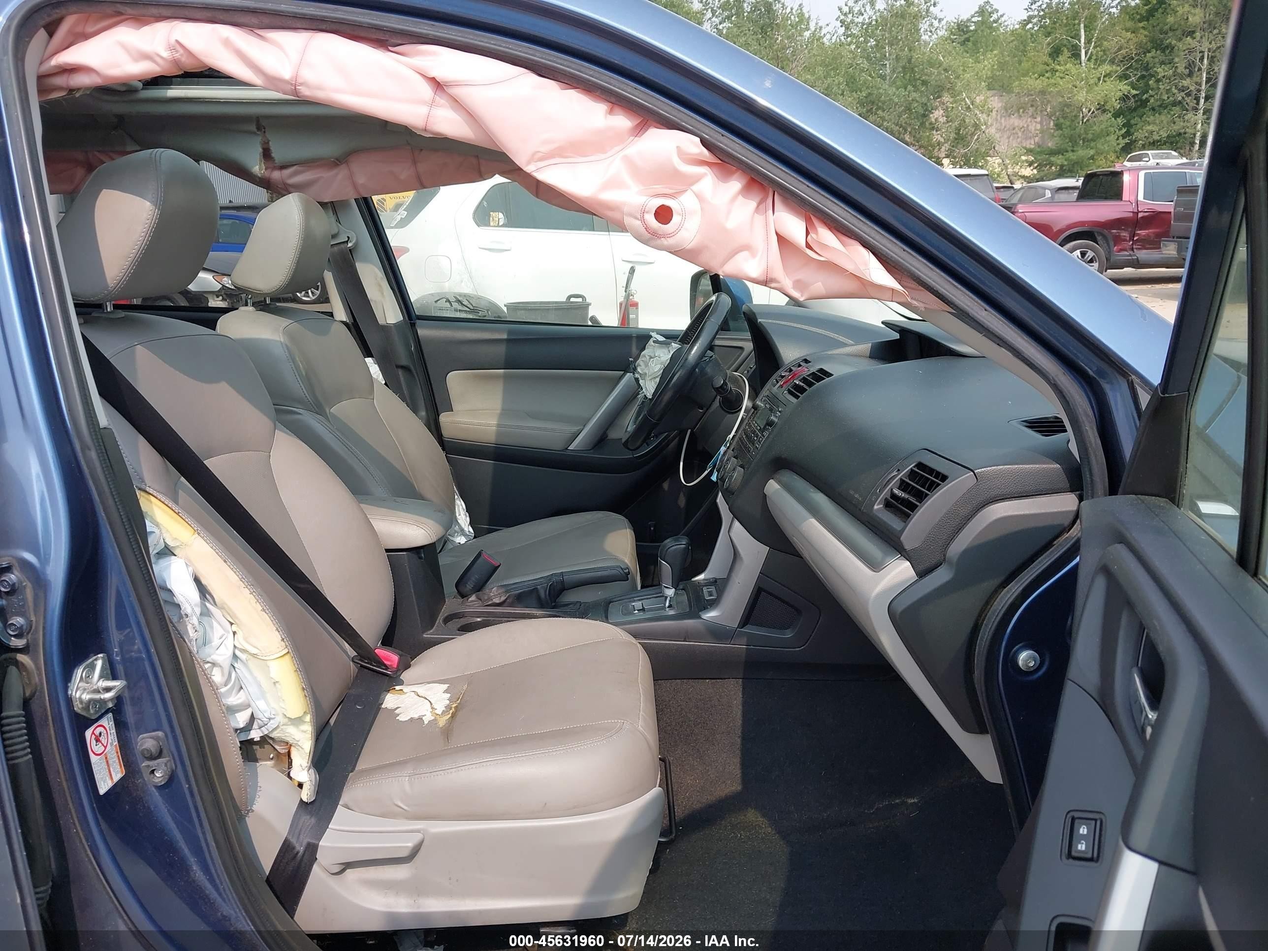 2014 Subaru Forester 2.5i Limited Blue vin: JF2SJAHC8EH464674